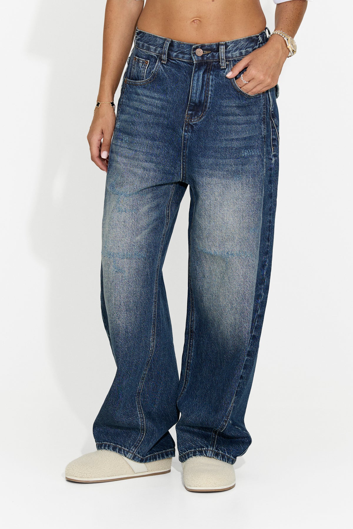 Jeans da donna casual azzurri Larivore Bogas