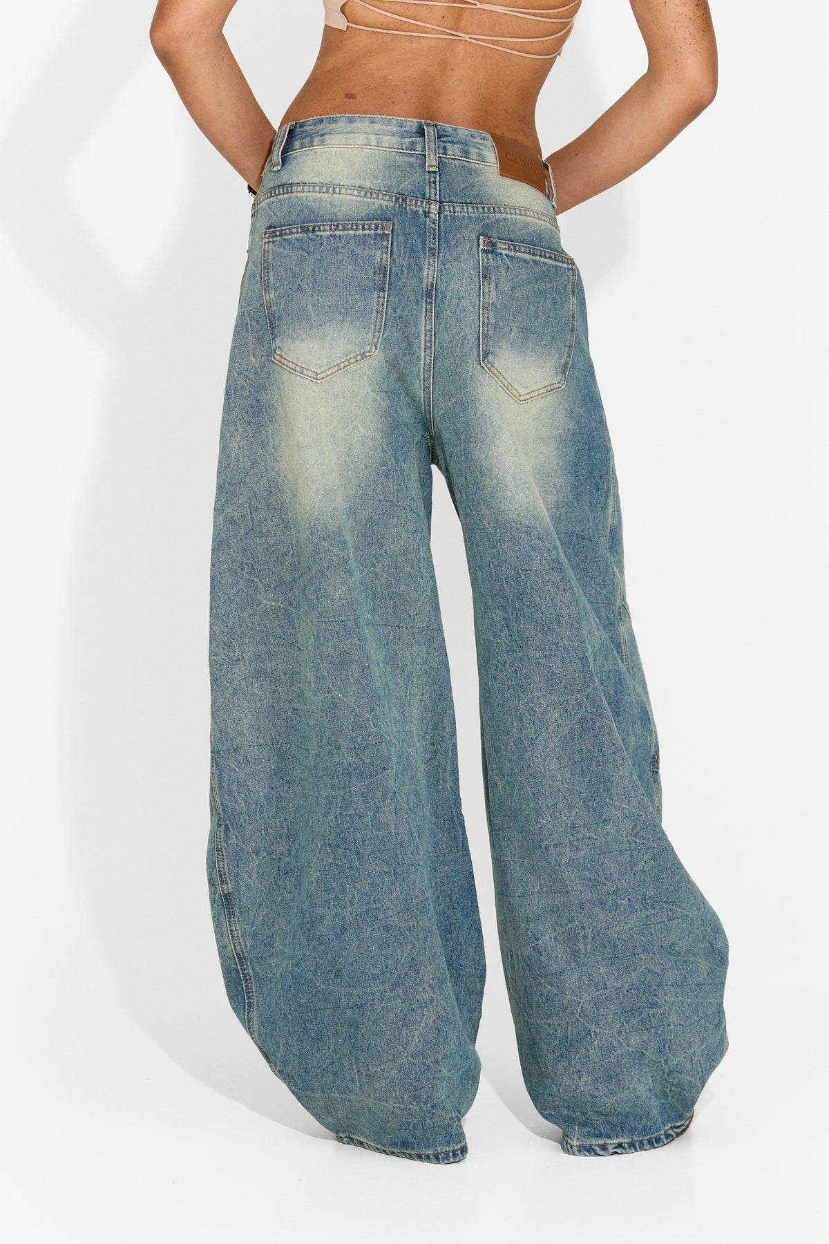 Jeans da donna casual azzurri Porsena Bogas