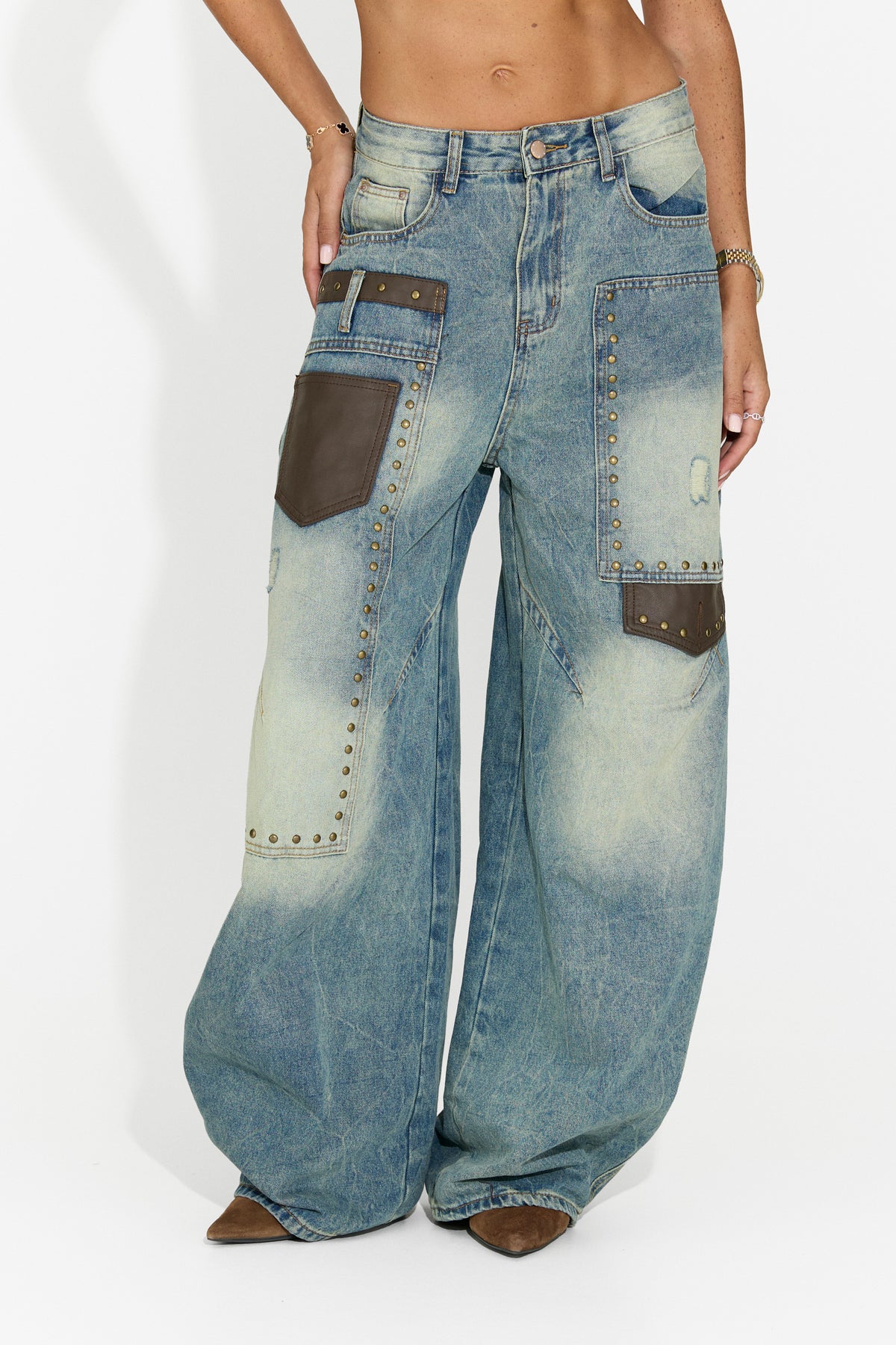 Jeans da donna casual azzurri Porsena Bogas
