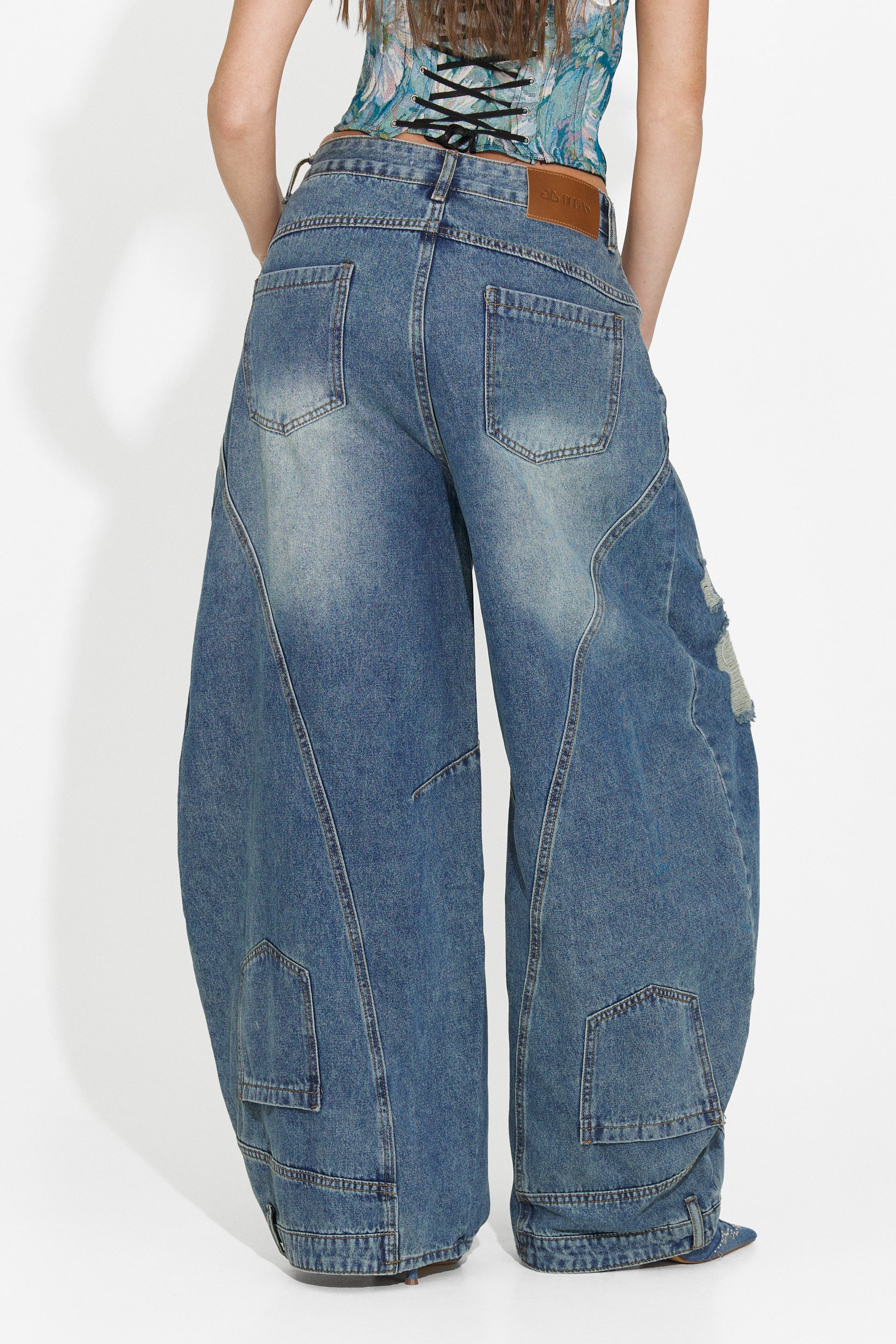 Jeans donna casual blu scuro Renelia Bogas