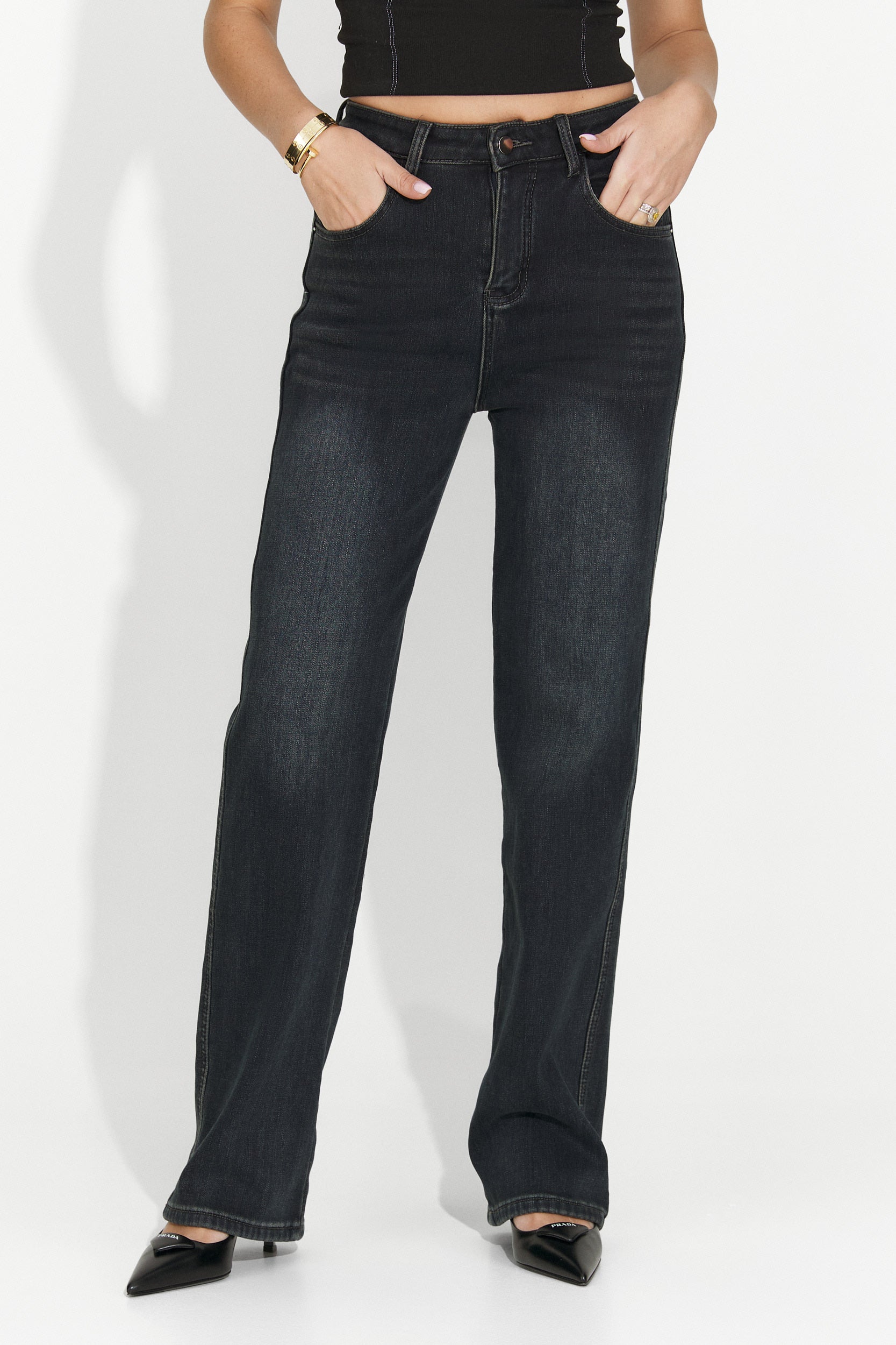 Jeans Neri Casual da Donna di Brisia Bogas