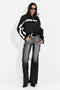 Jeans da donna casual neri Hursona Bogas