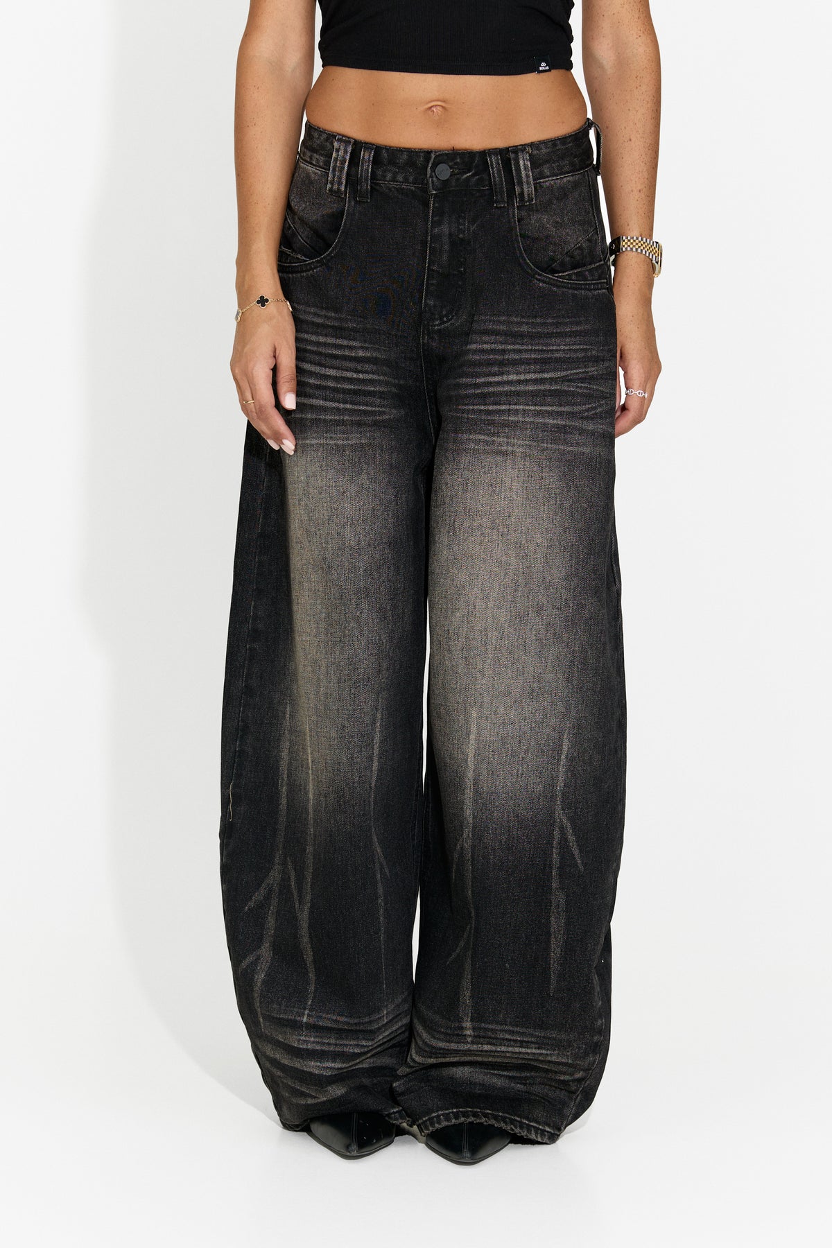 Jeans da donna casual neri Lutroela Bogas
