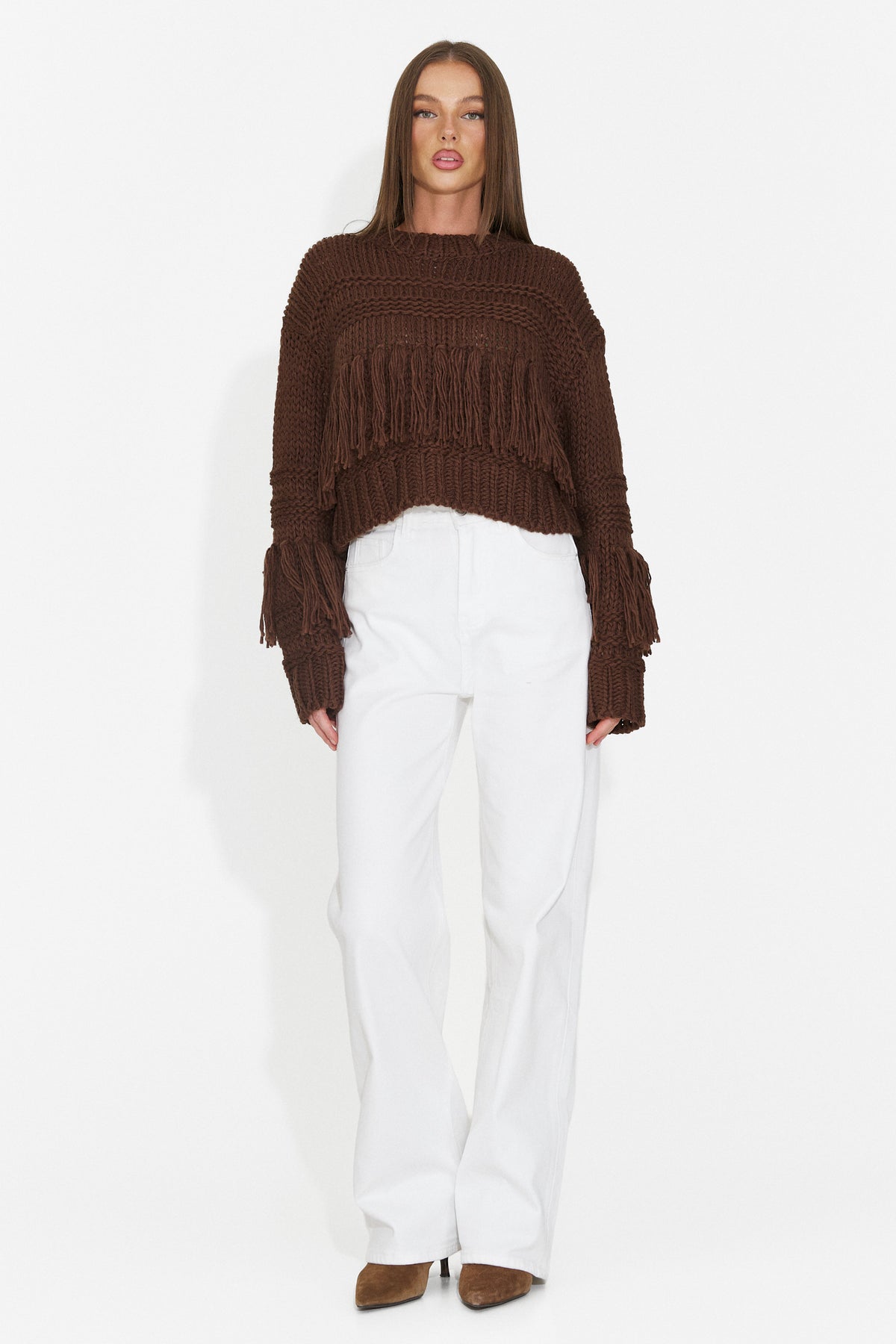 Bluza casual maro Doleavia Bogas
