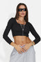 Bluza casual neagra Glasinuna Bogas