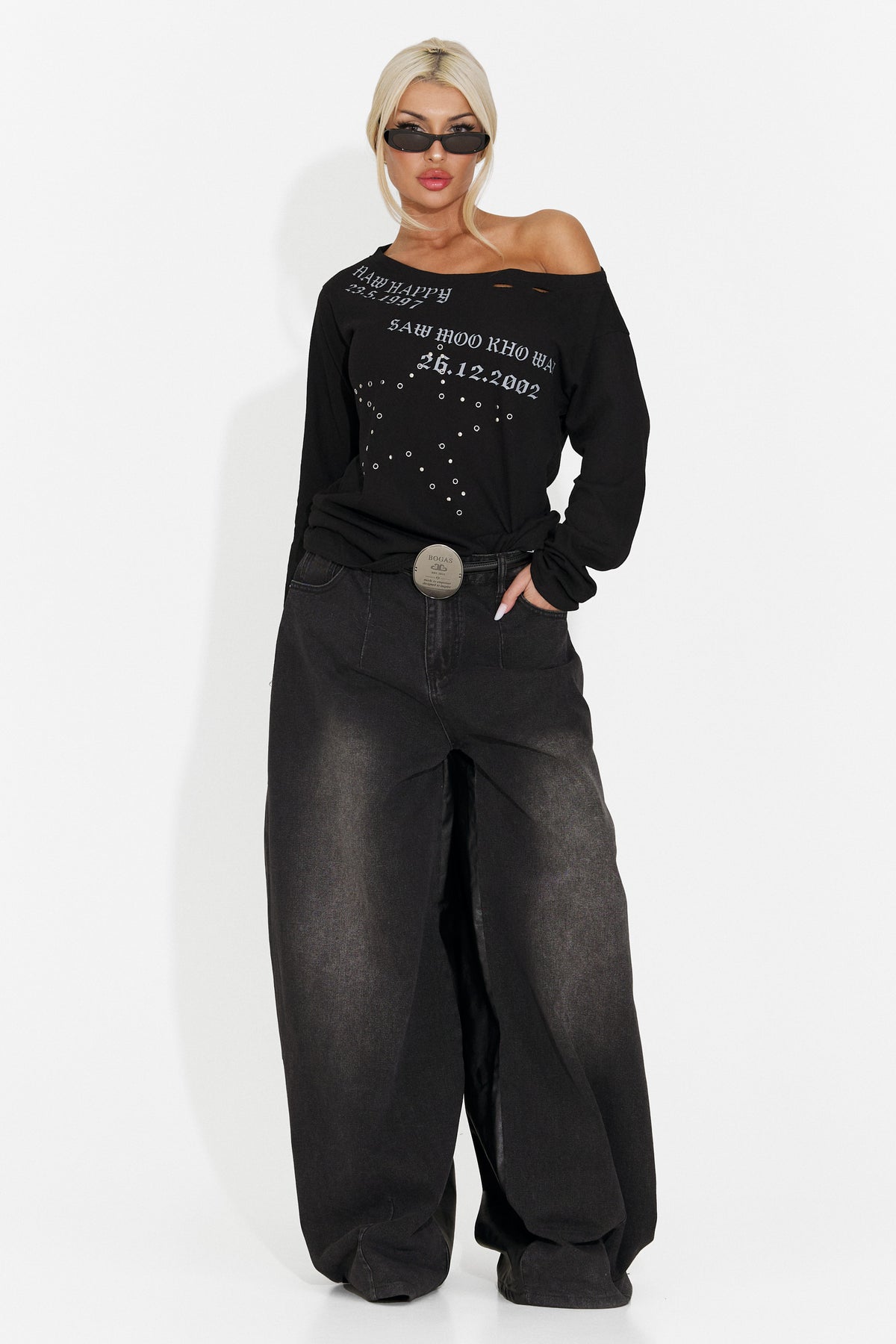 Bluza casual neagra Hosioesia Bogas