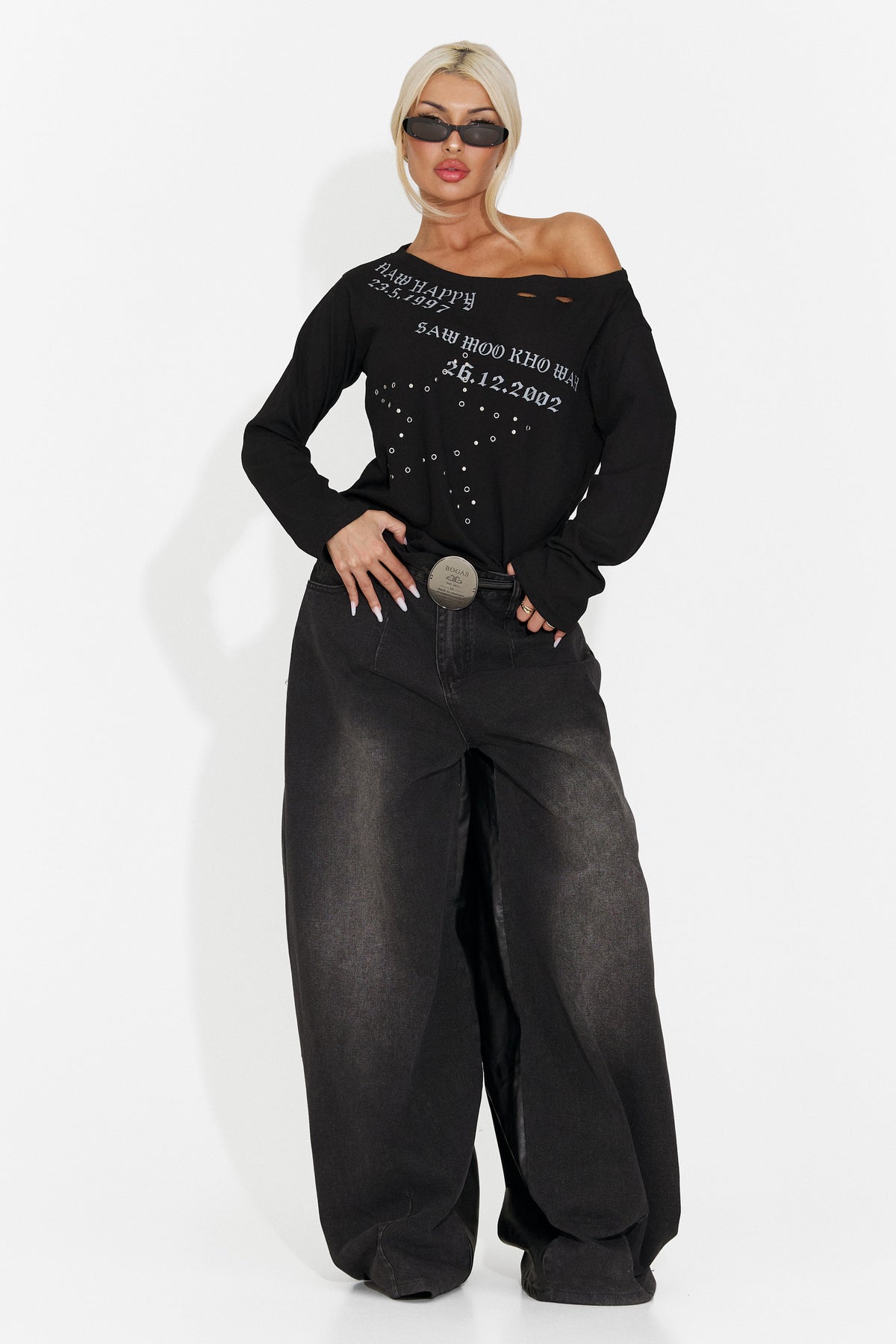Bluza casual neagra Hosioesia Bogas