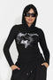 Bluza casual neagra Pranolaira Bogas