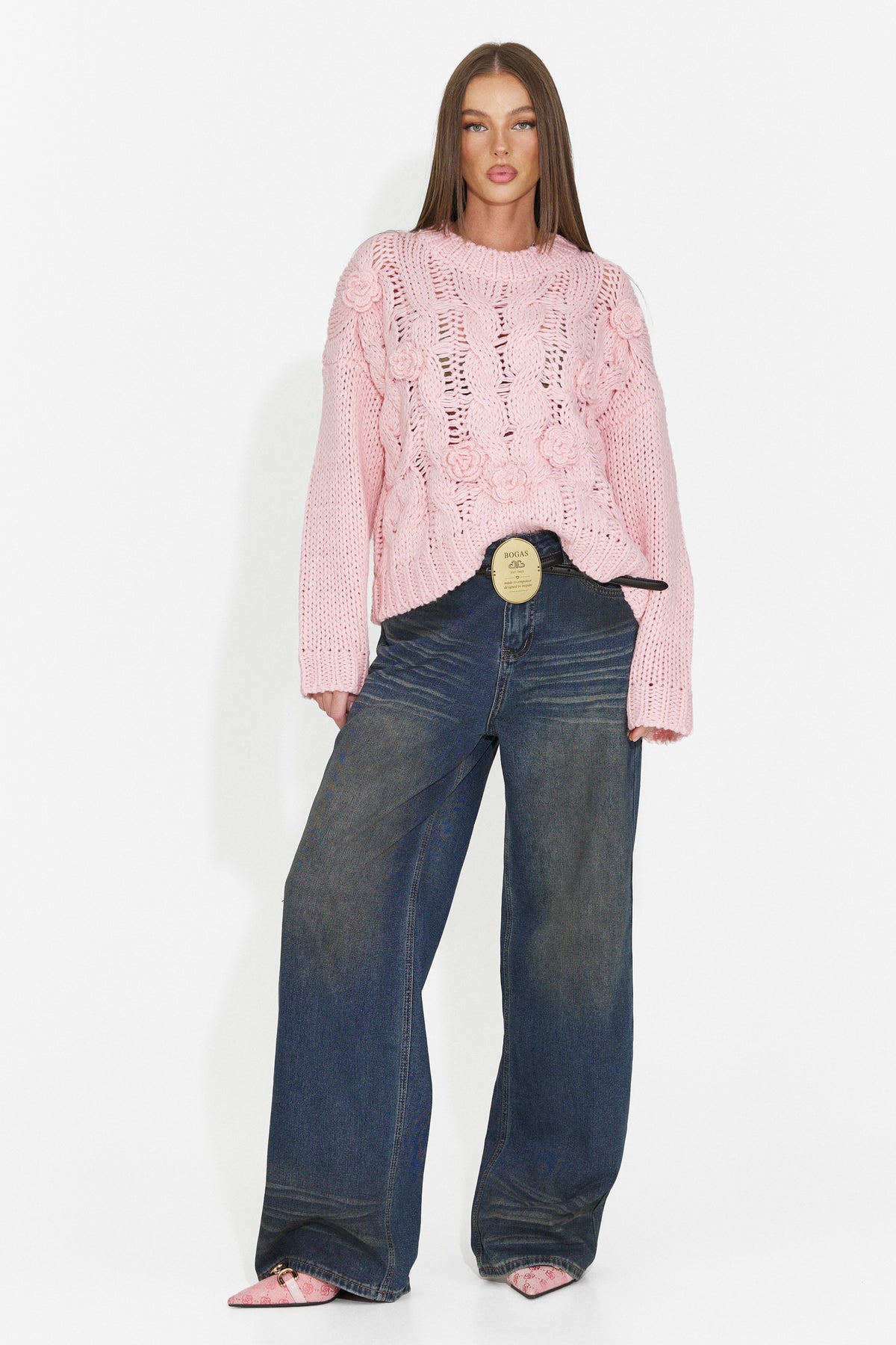 Bluza casual roz Elsyia Bogas