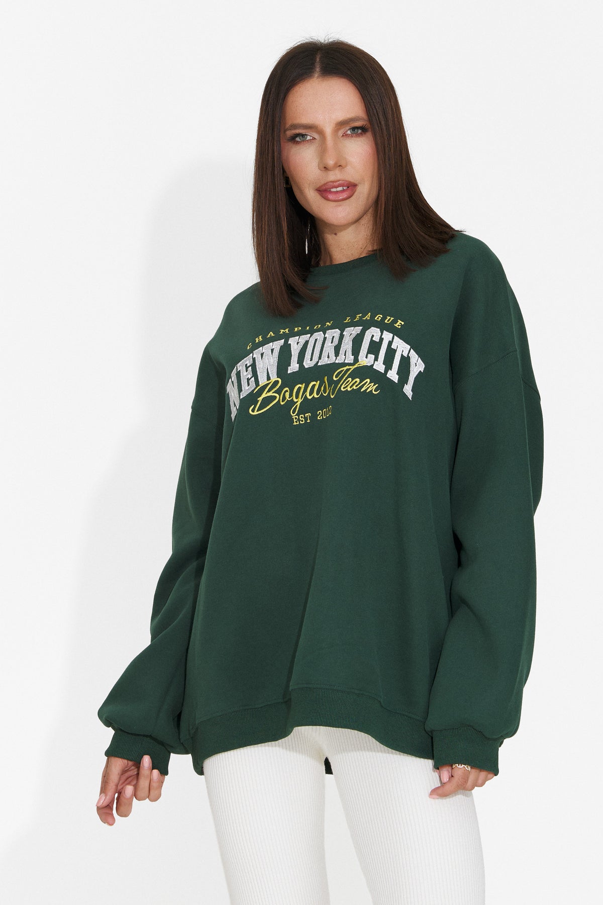 Bluza casual verde Vinaoira Bogas
