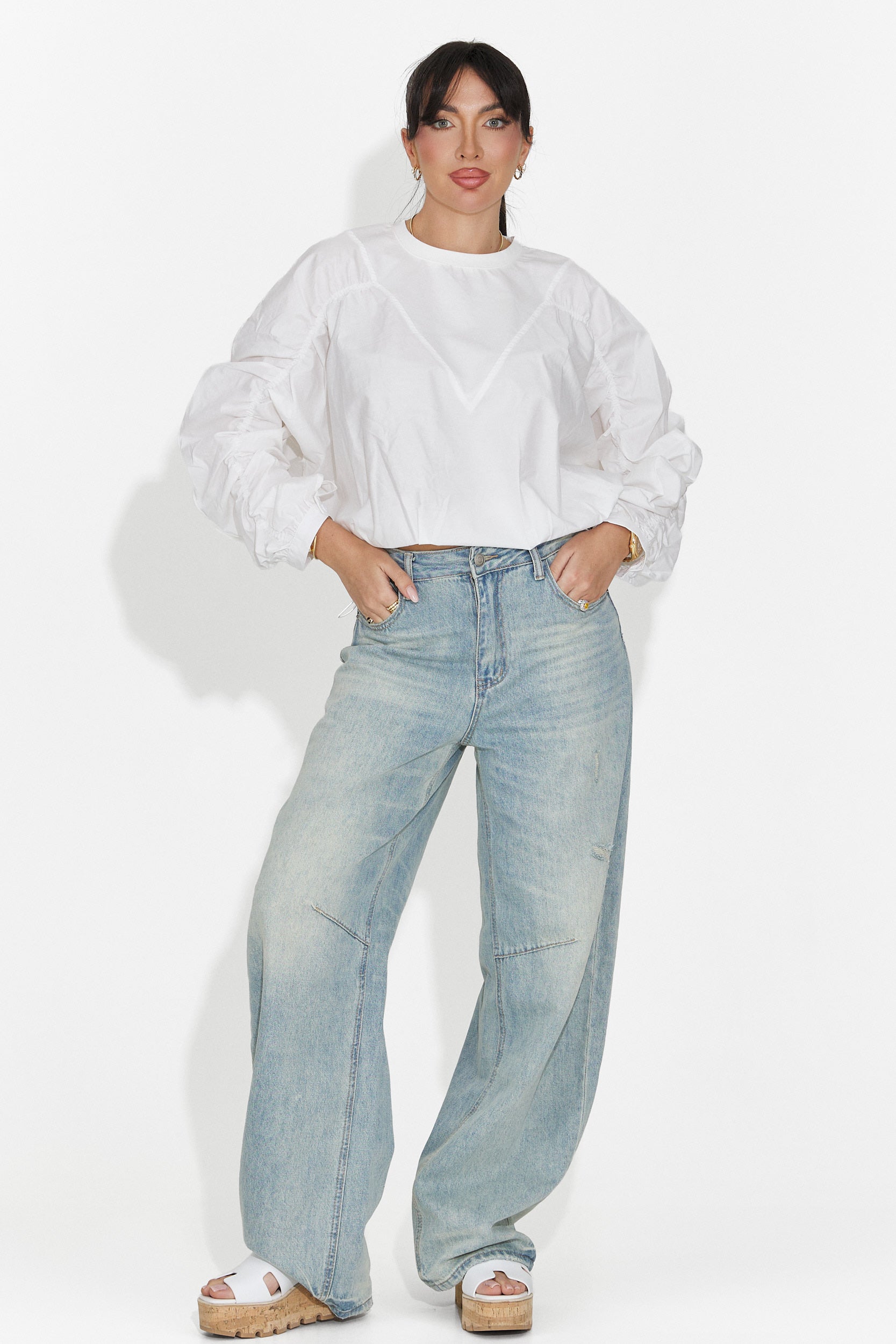 Camicetta Bianca Casual da Donna Donelia Bogas