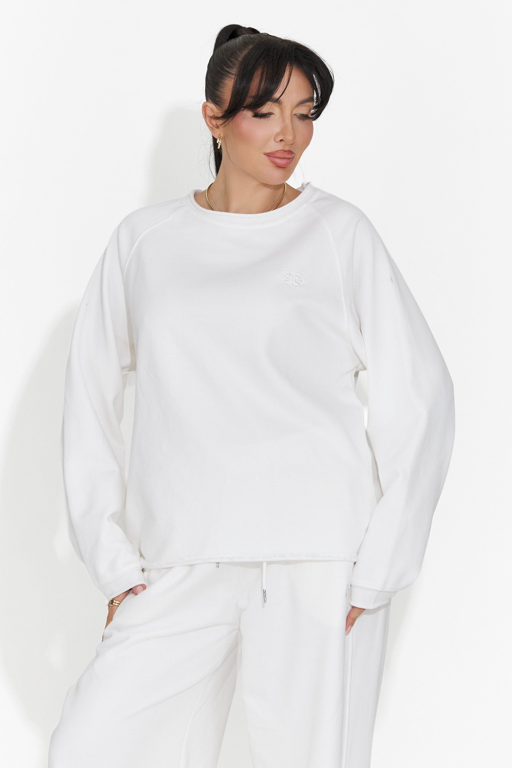 Blusa casual da donna bianca Kapia Bogas