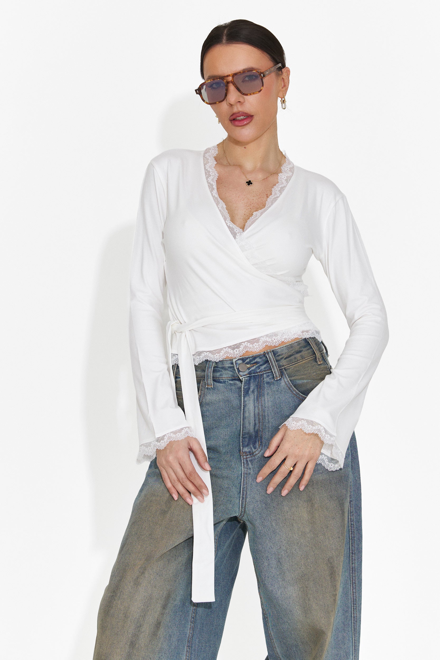 Camicetta Bianca Casual da Donna di Zaneta Bogas