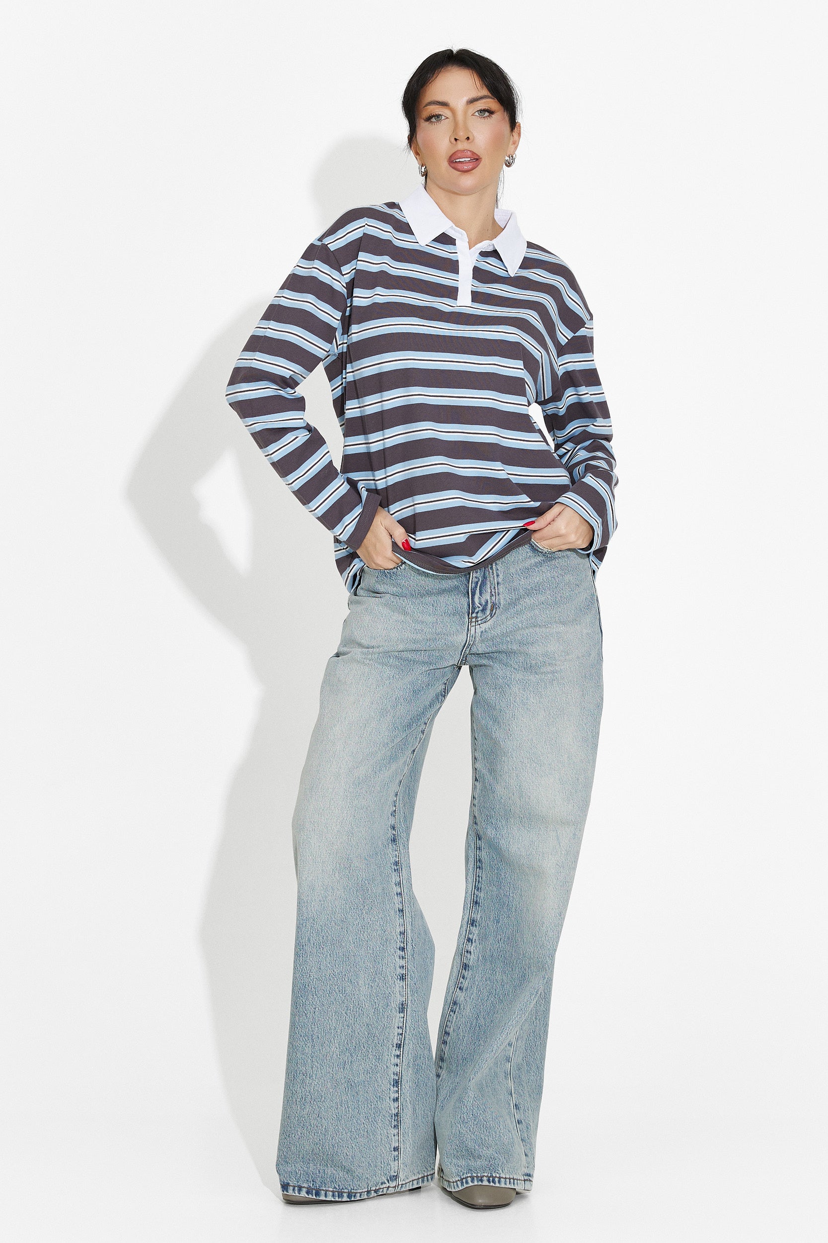 Blusa Casual Blu da Donna di Paloma Bogas