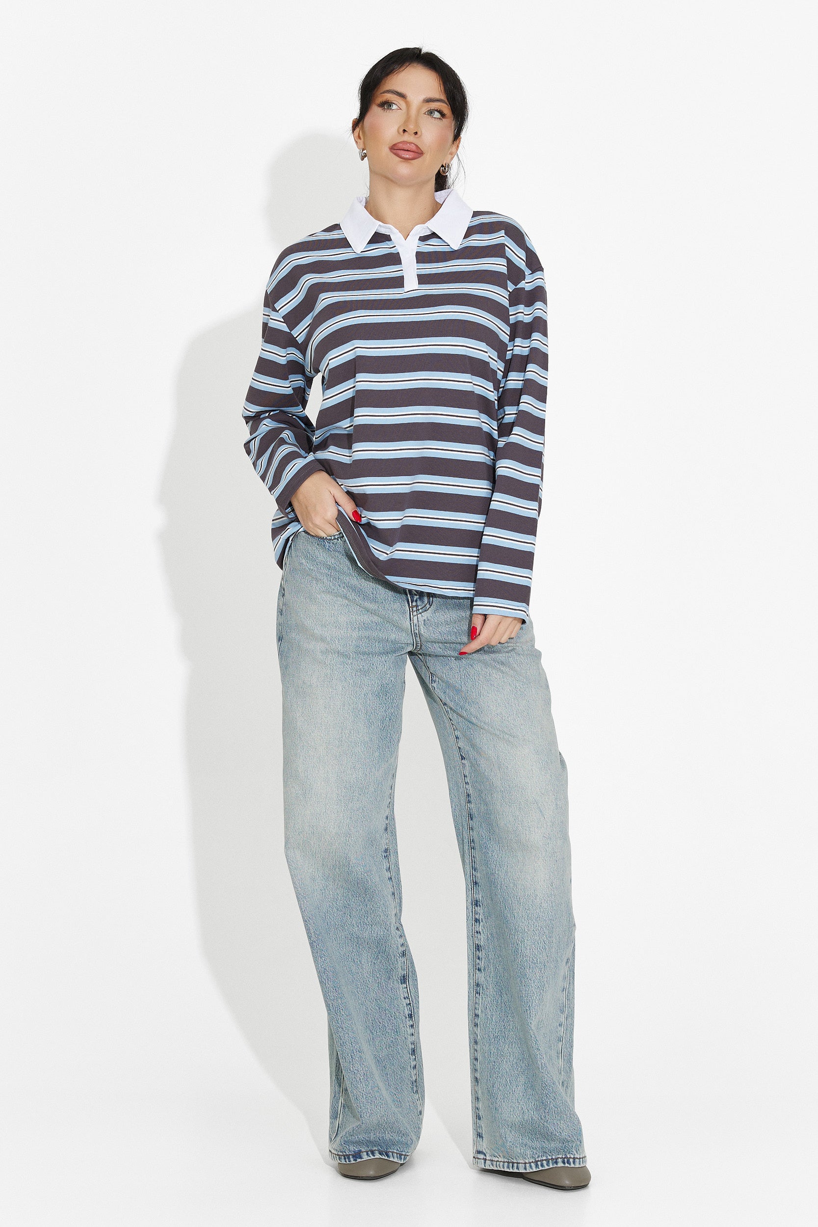 Blusa Casual Blu da Donna di Paloma Bogas