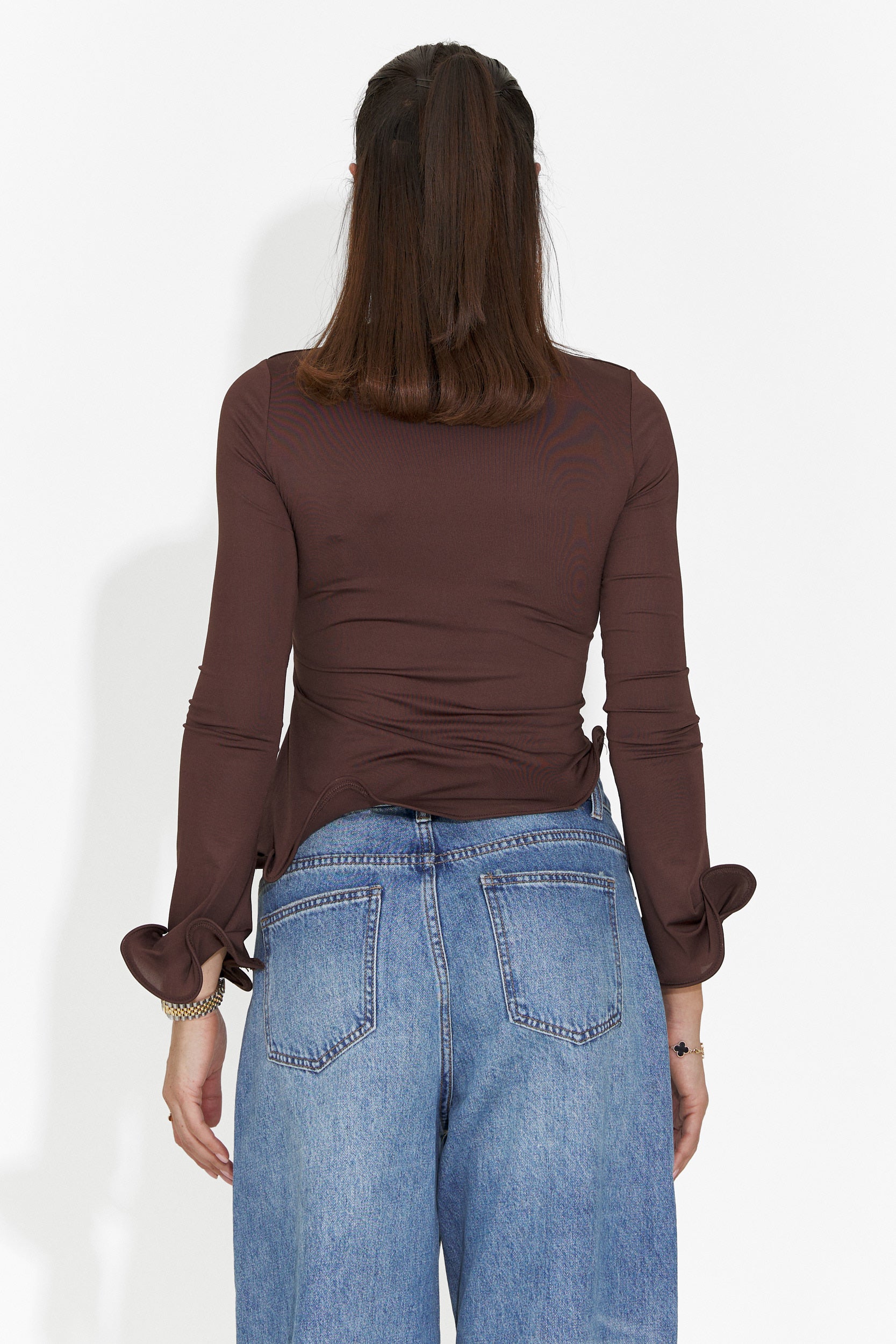 Camicetta marrone casual per donne Enisea Bogas