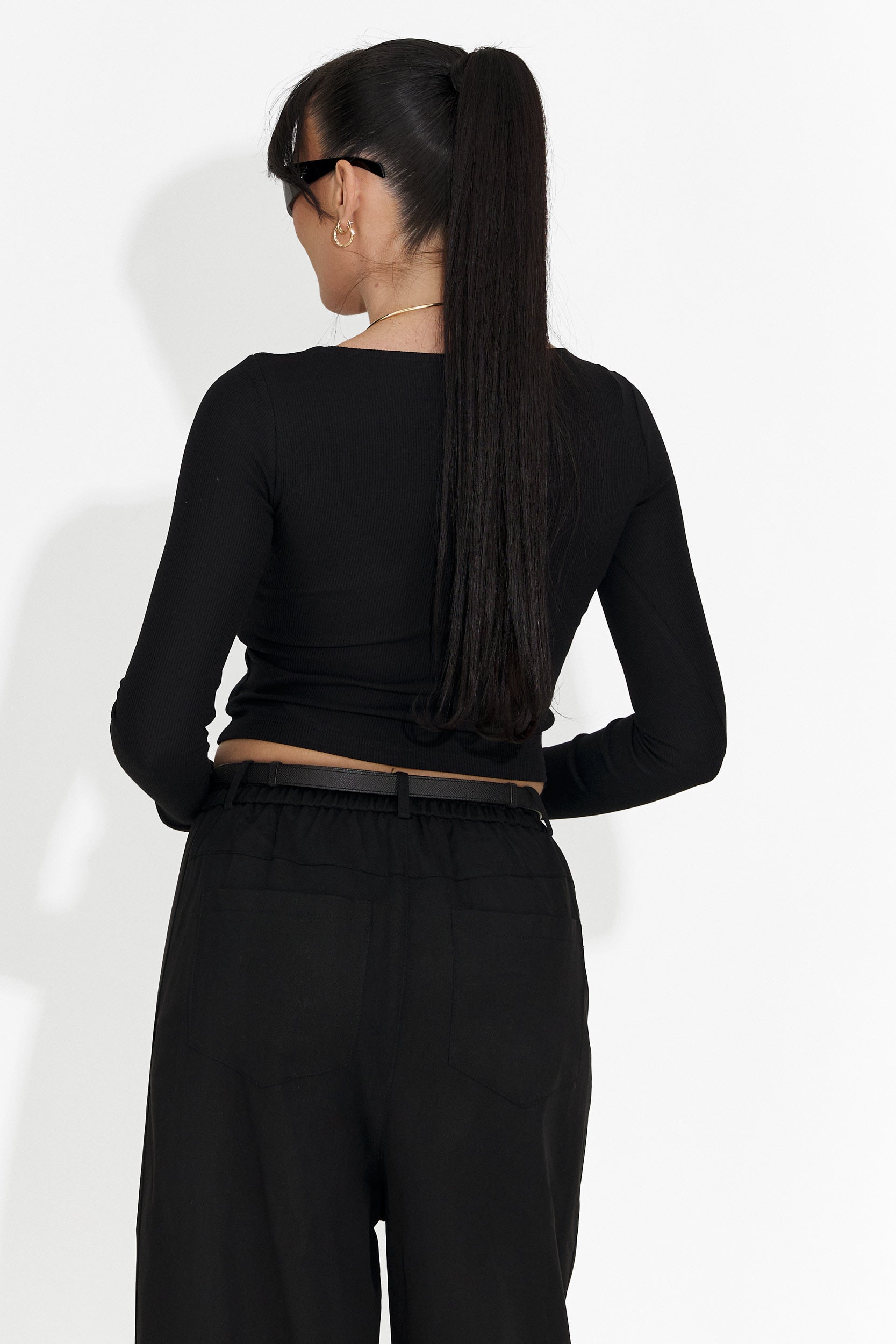 Camicetta Casual Nera da Donna di Dariana Bogas