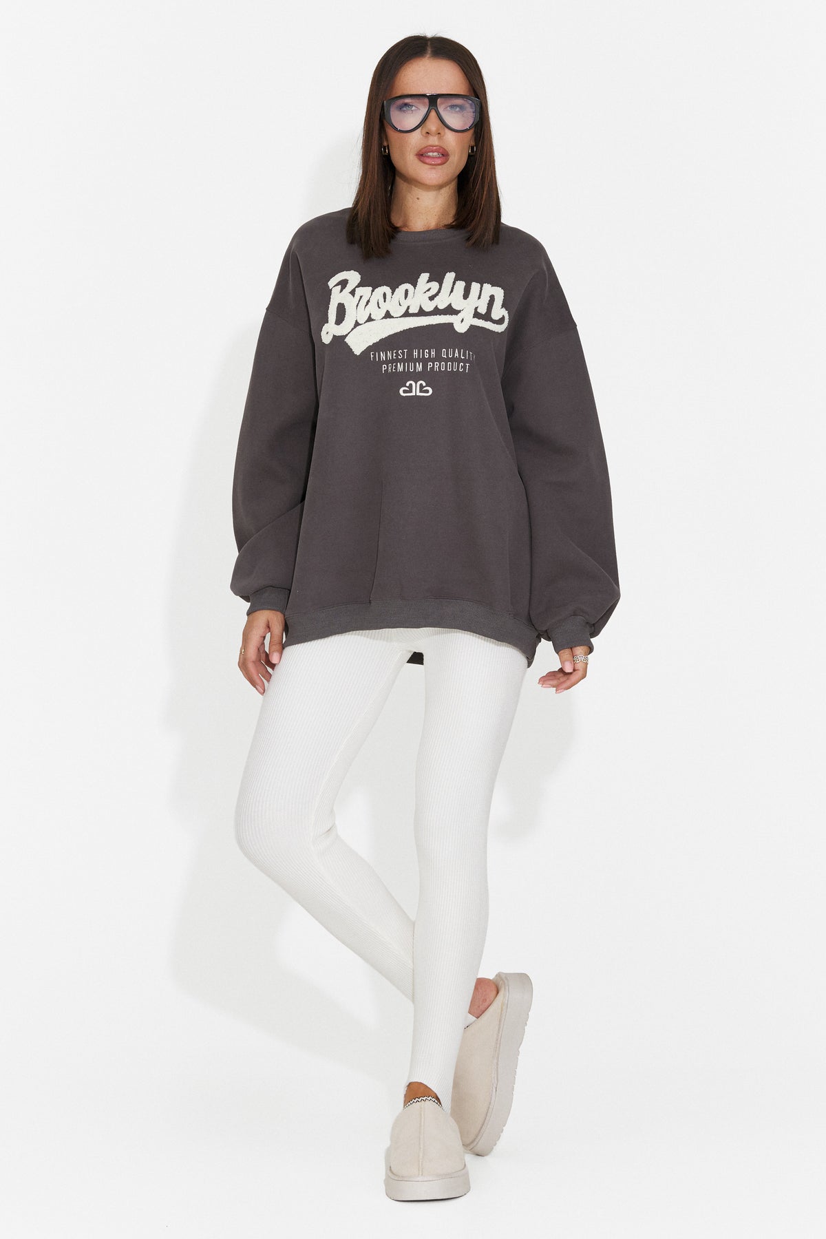 Bluza gri inchis Leroialia Bogas