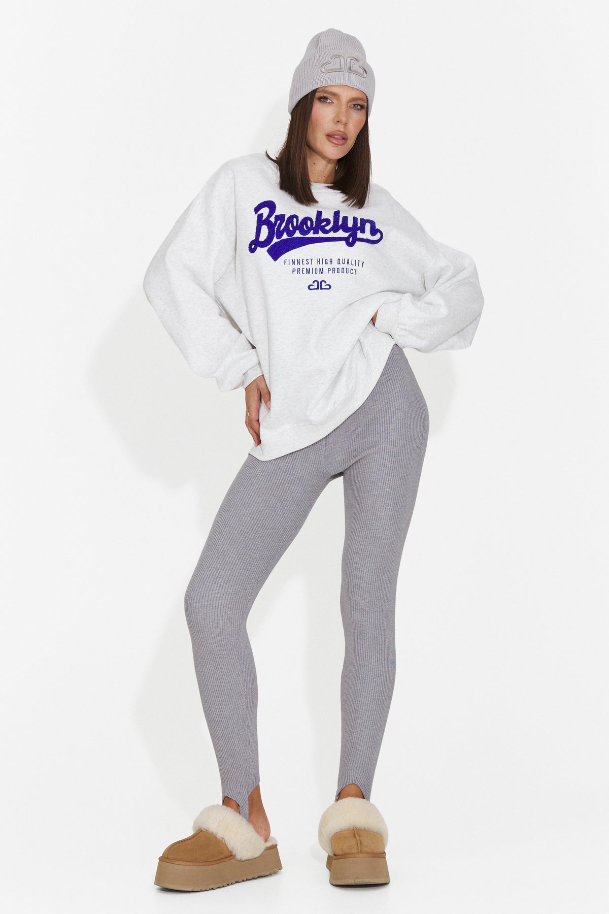 Bluza gri Leroialia Bogas