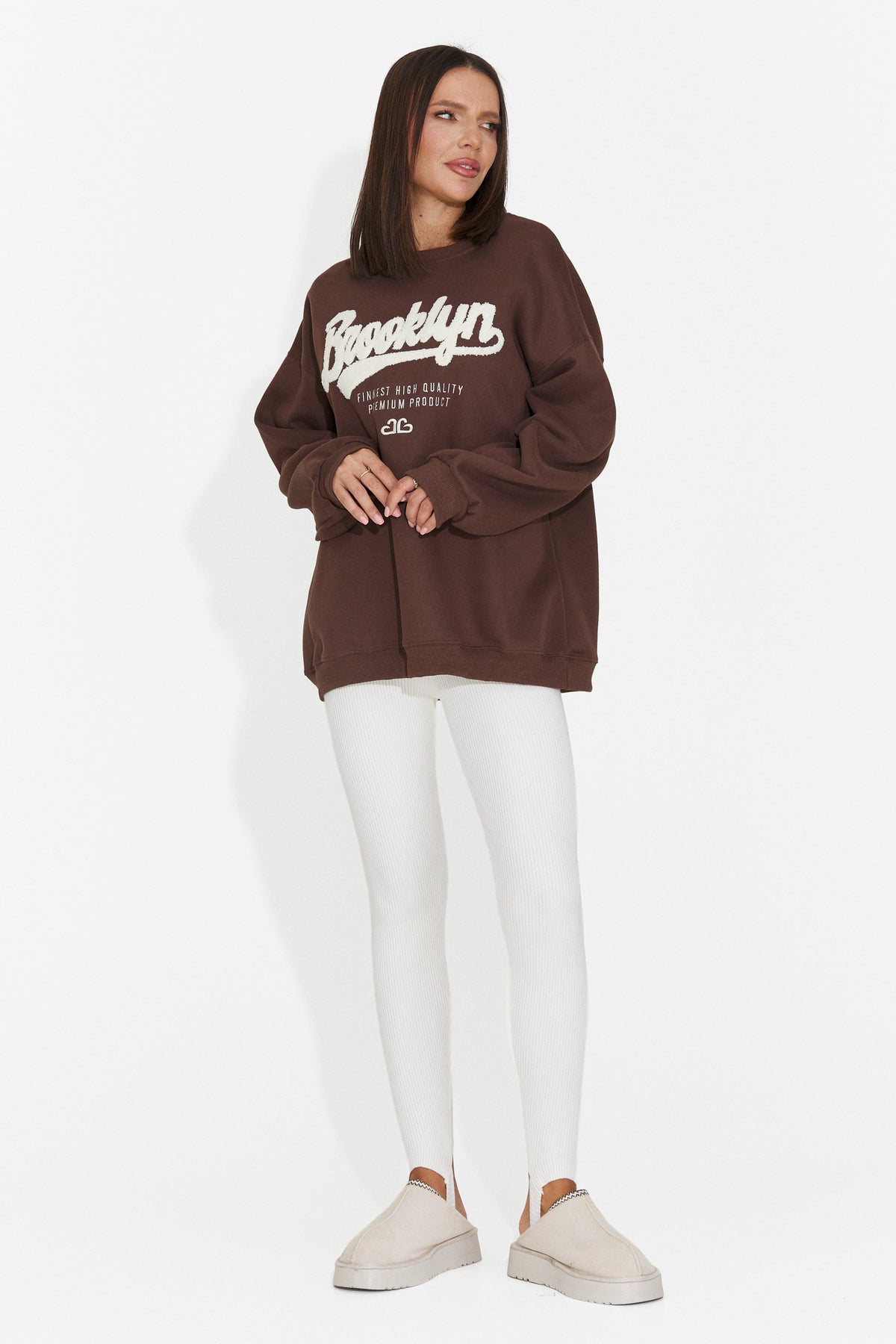 Bluza maro Leroialia Bogas