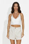Top donna casual bianco Sofrena Bogas