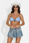 Bustier blu casual da donna Marex Bogas