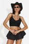 Top donna casual nero Sofrena Bogas