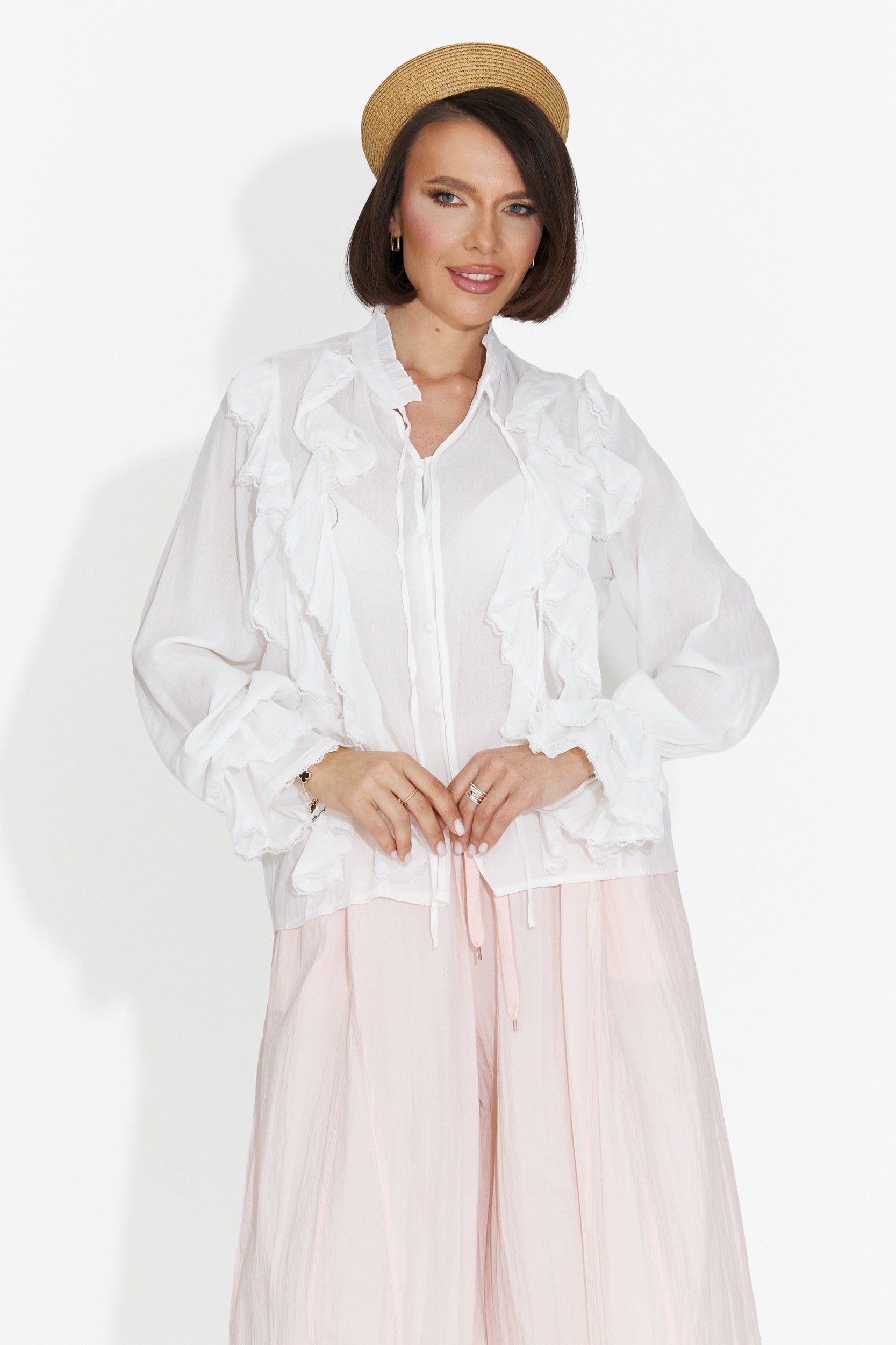 Camicia Casual Bianca da Donna di Alcadia Bogas