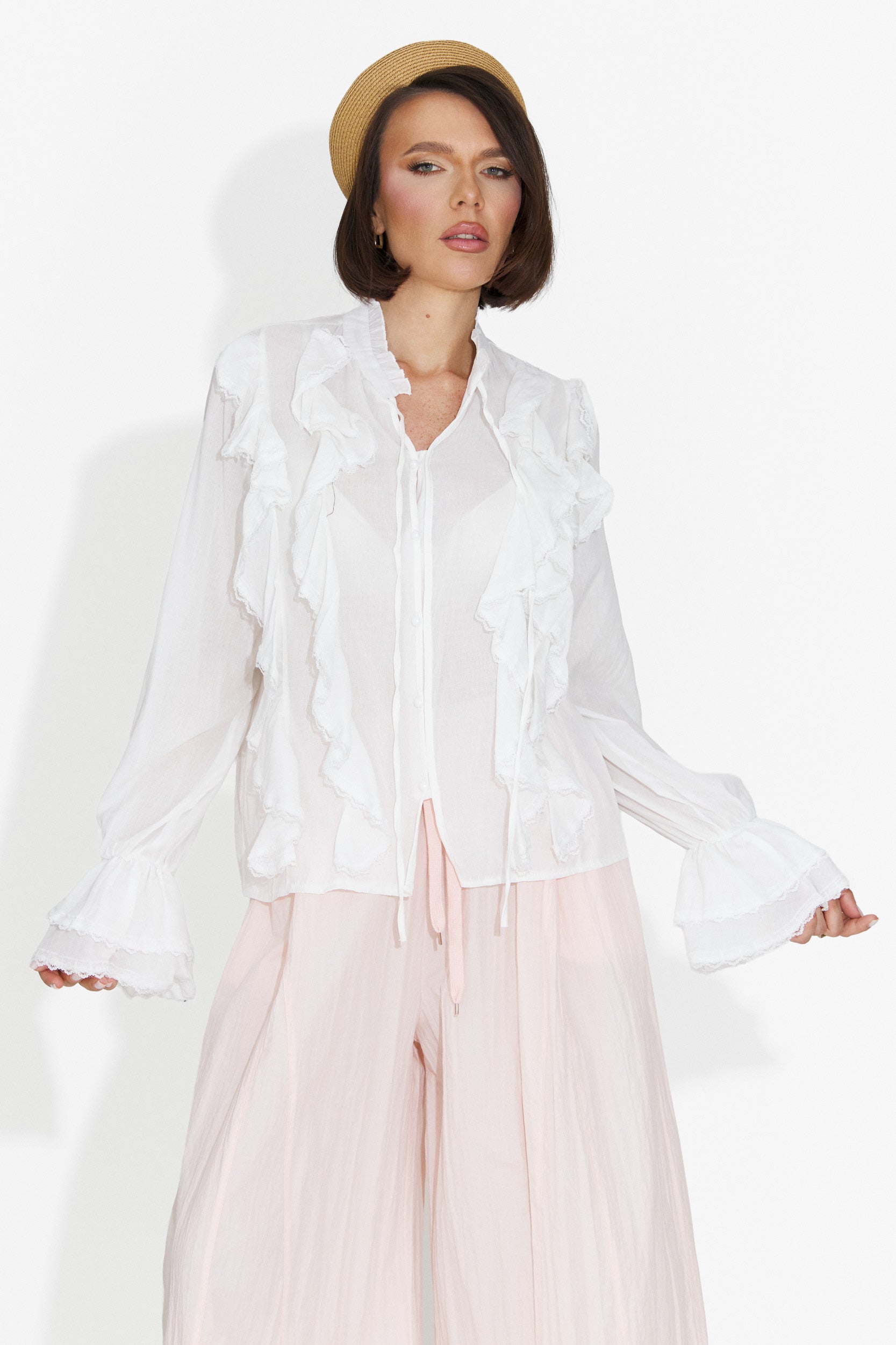 Camicia Casual Bianca da Donna di Alcadia Bogas