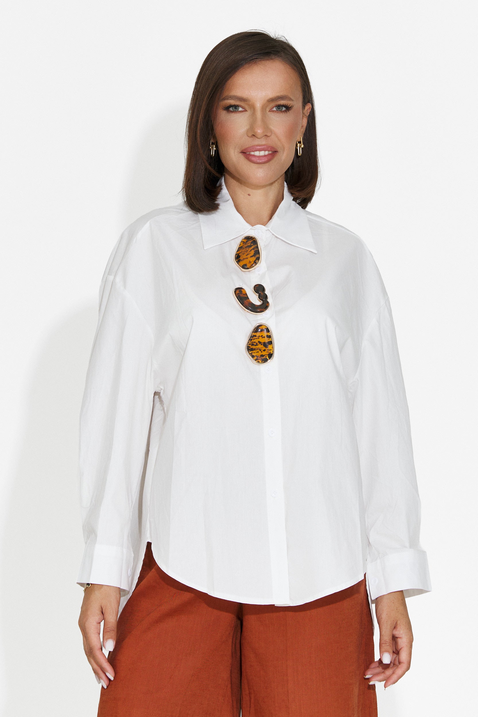Camicia donna casual bianca Procesay Bogas