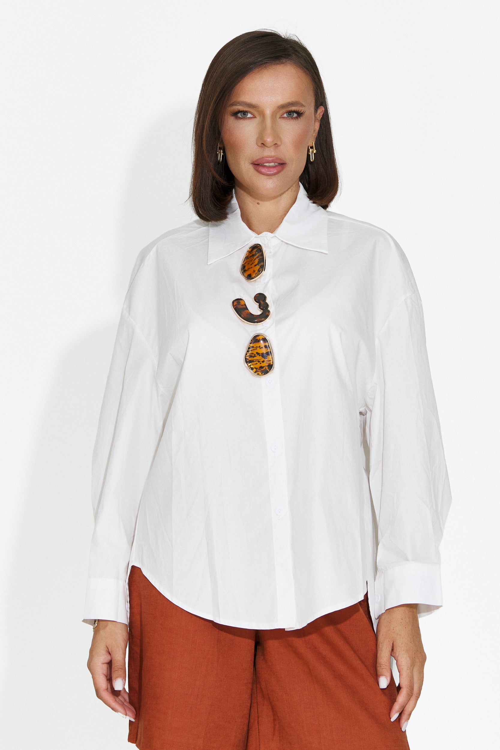 Camicia donna casual bianca Procesay Bogas