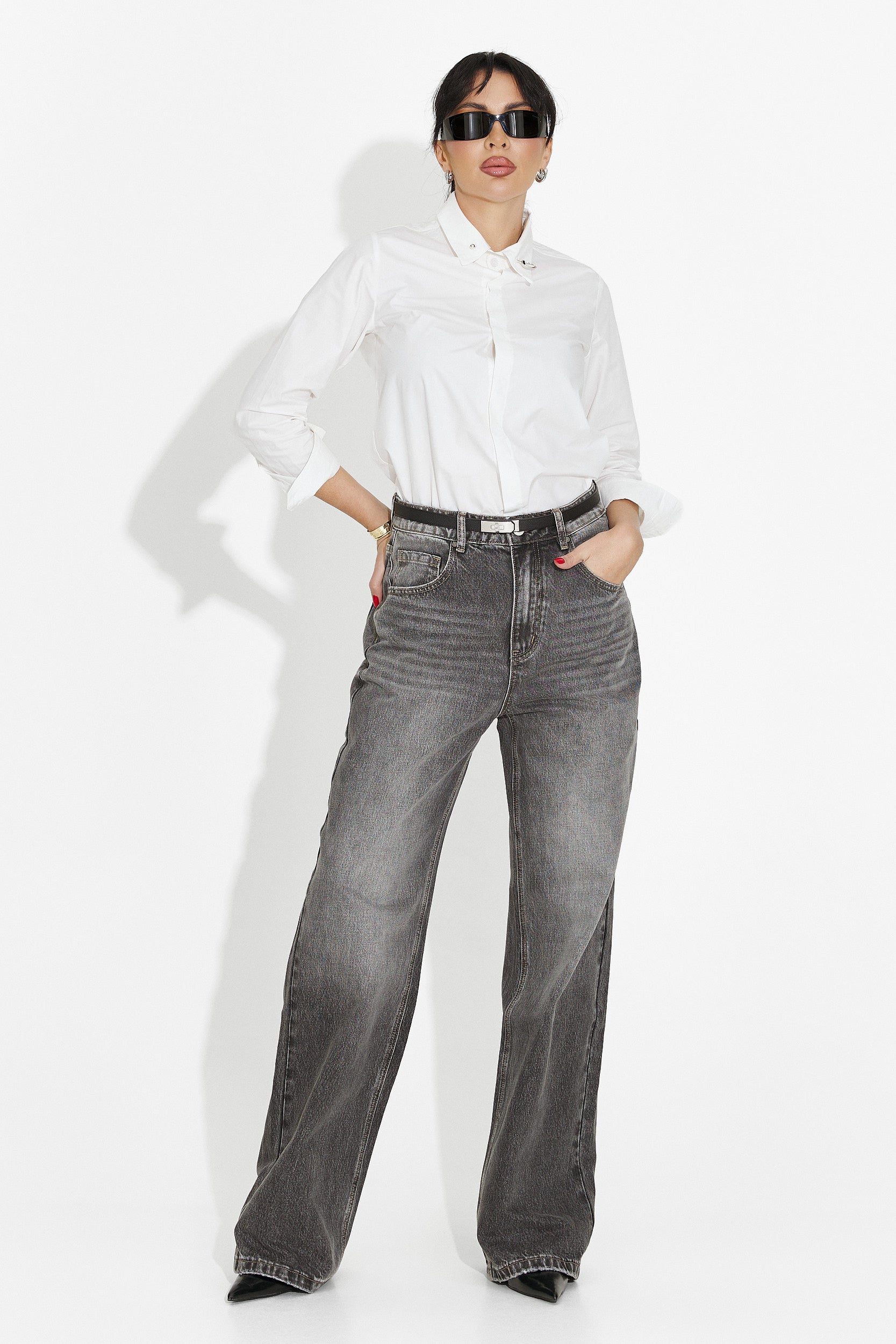 Camicia Bianca Casual da Donna di Rochele Bogas