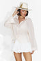 Camicia casual beige da donna Teodoria Bogas