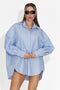 Camicia Casual Blu da Donna Abrienda Bogas