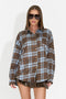 Camicia da donna casual azzurra Drafts Bogas