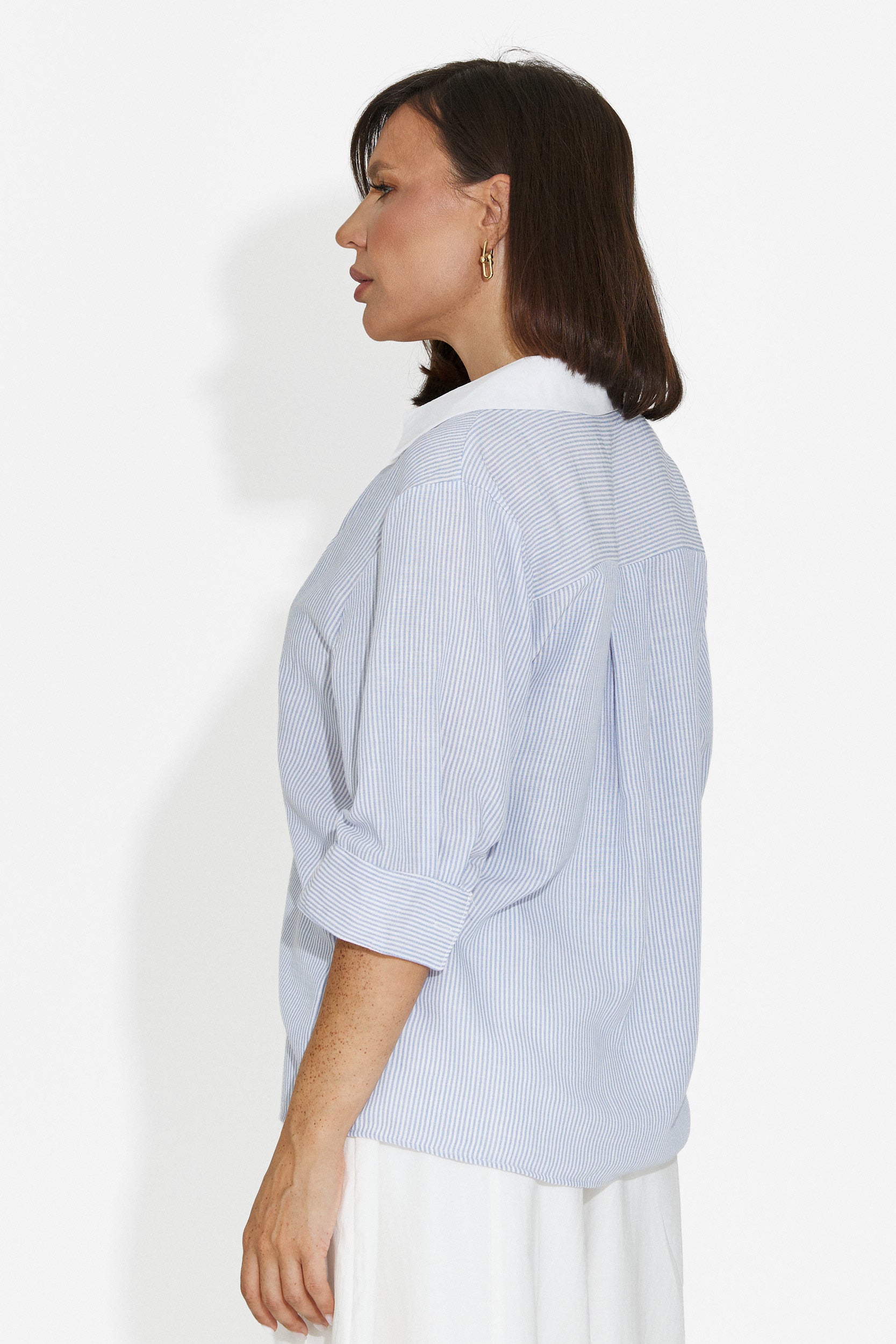 Camicia casual da donna azzurro Esperia Bogas