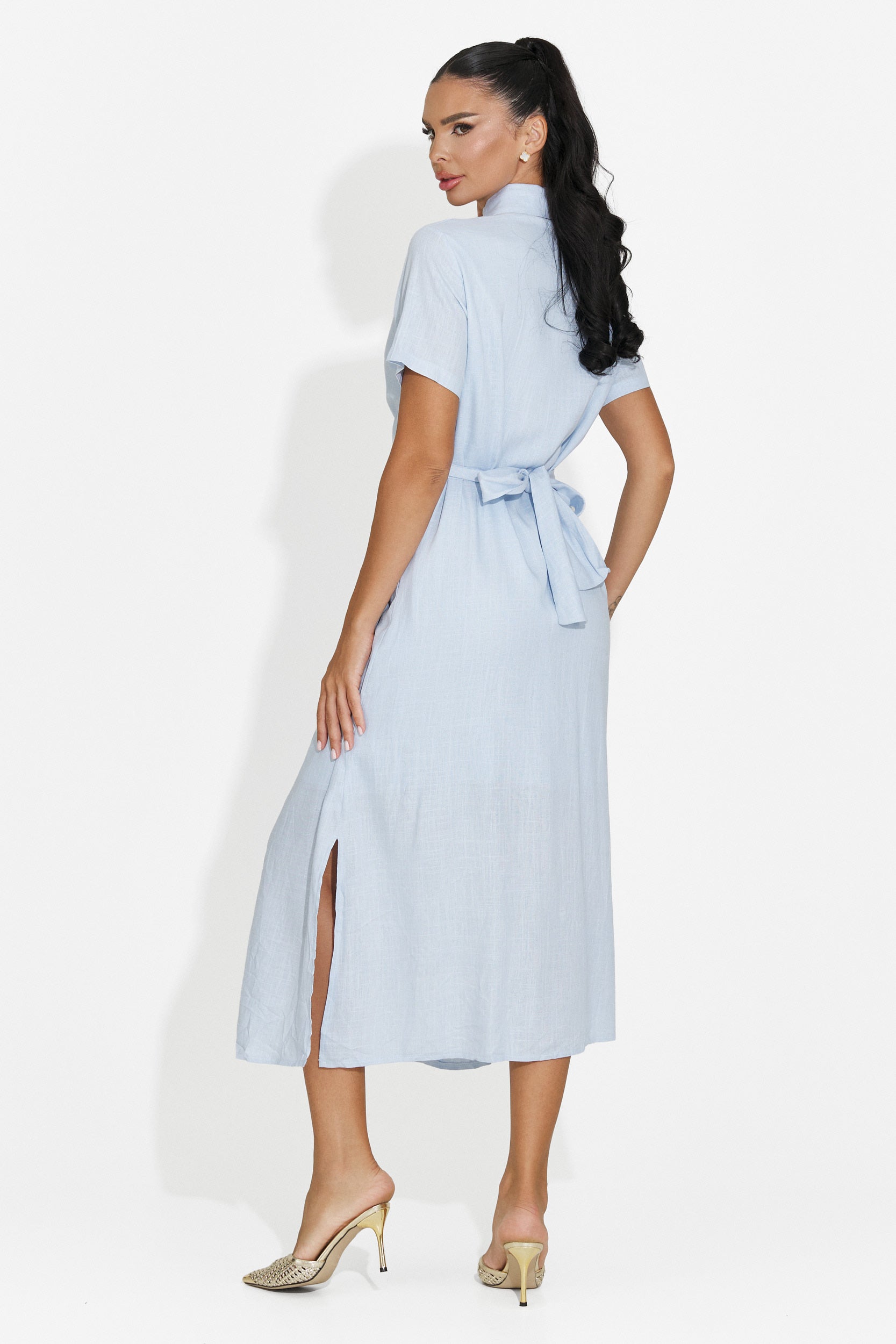 Camicia donna casual azzurra Genoma Bogas