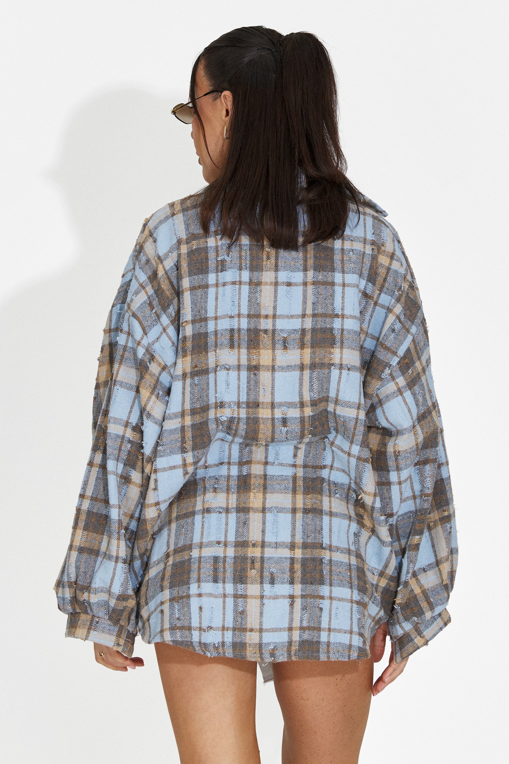 Camicia casual blu da donna Jasara Bogas