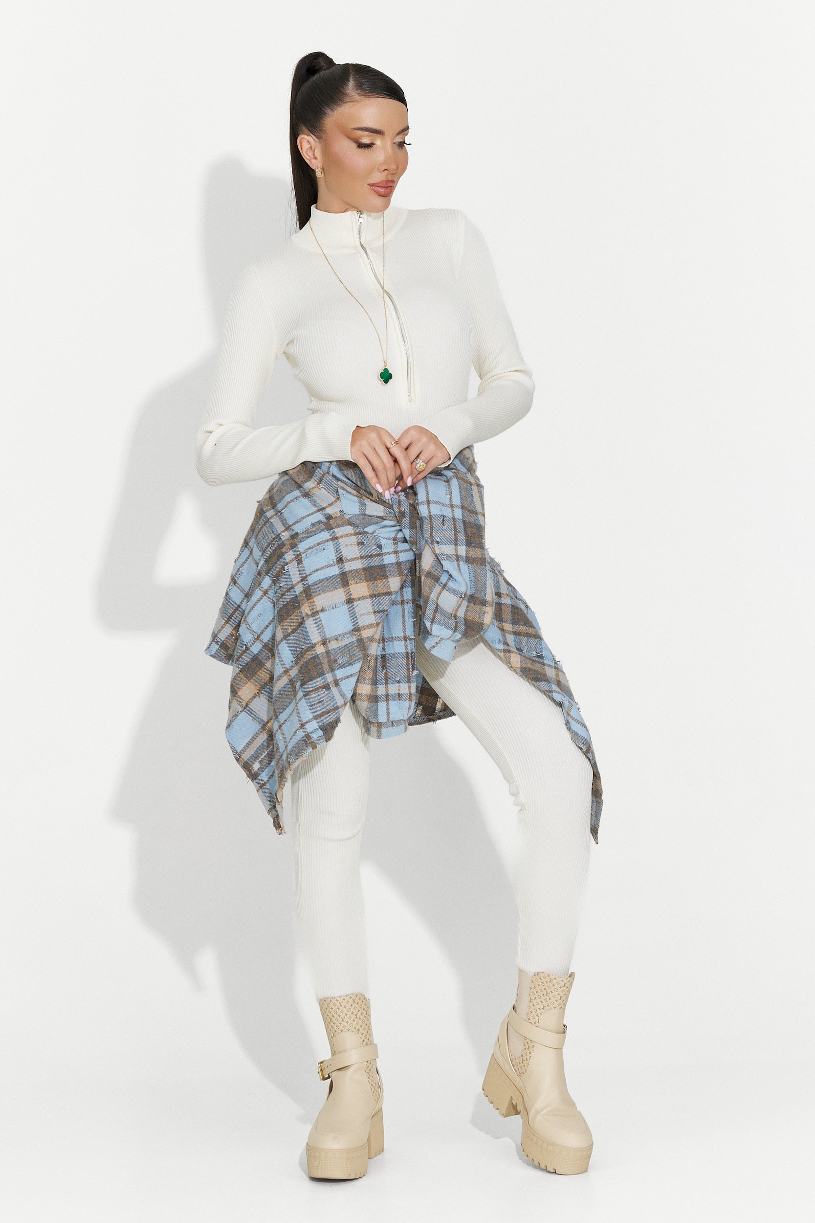 Camicia casual blu da donna Jasara Bogas