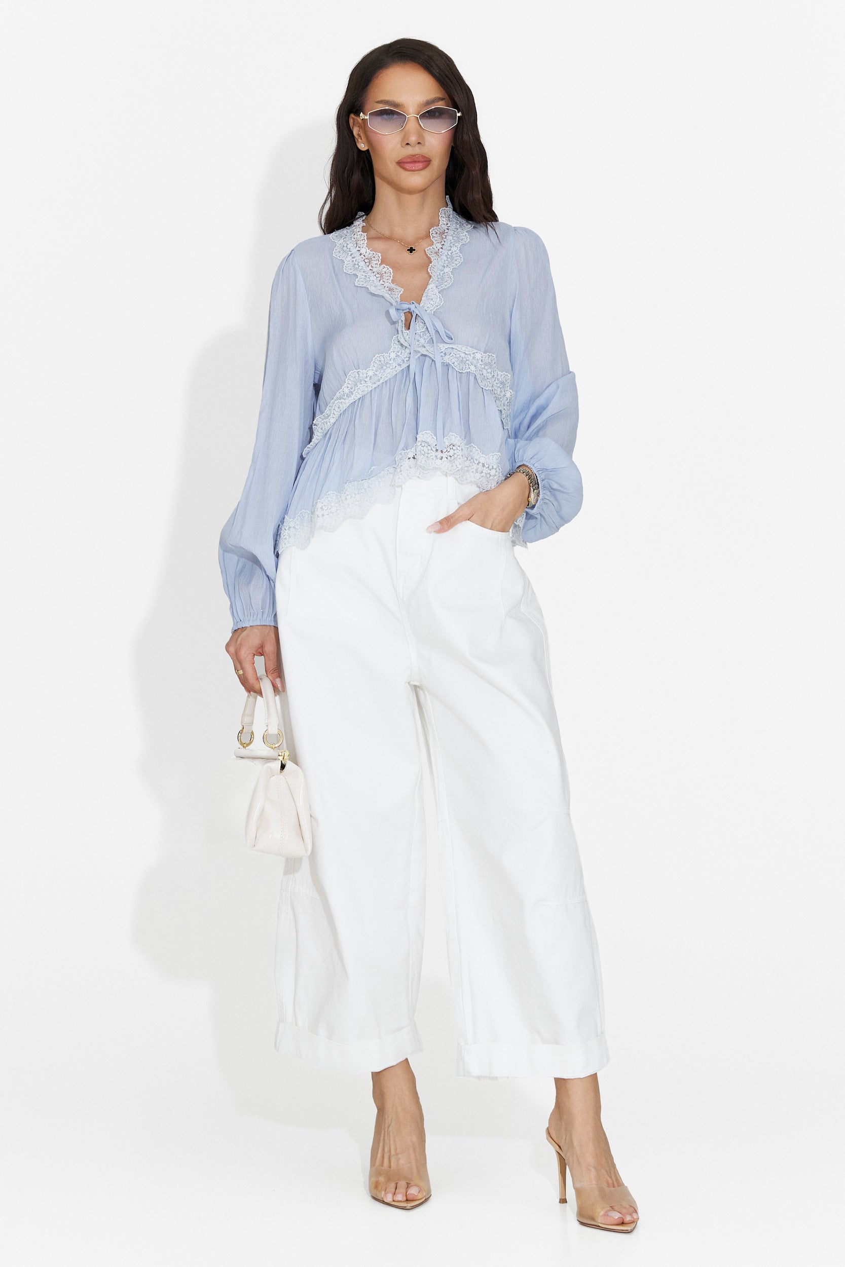 Camasa dama casual bleu Seliona Bogas