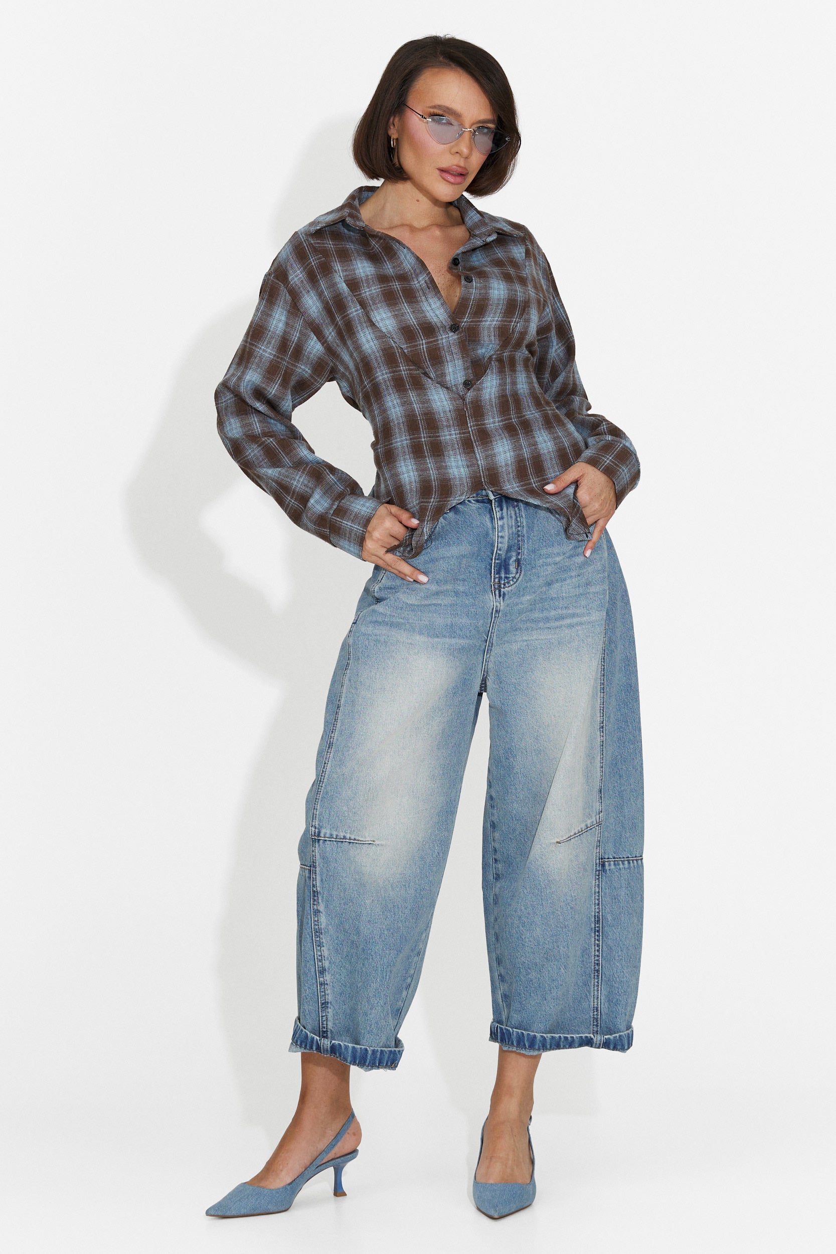 Camicia casual blu da donna Tamalia Bogas