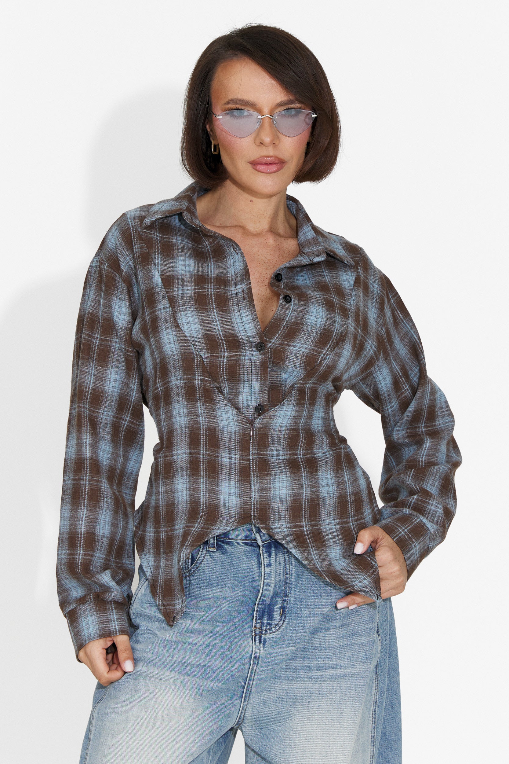 Camicia casual blu da donna Tamalia Bogas