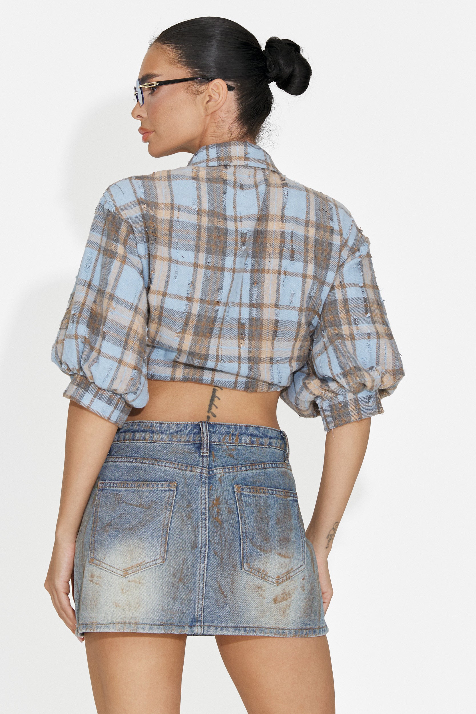Camicia Casual Blu da Donna di Zenaida Bogas
