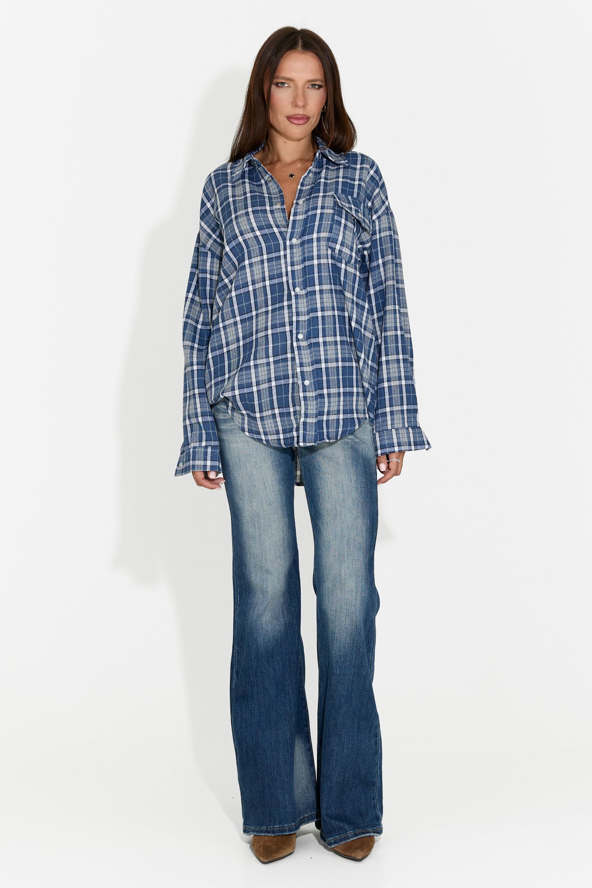 Camicia da donna casual blu navy Importas Bogas
