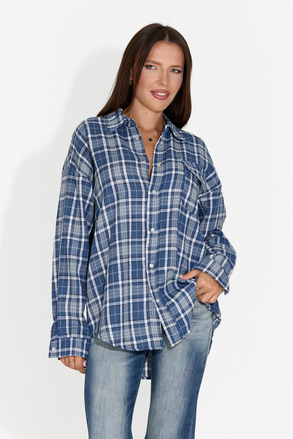 Camicia da donna casual blu navy Importas Bogas