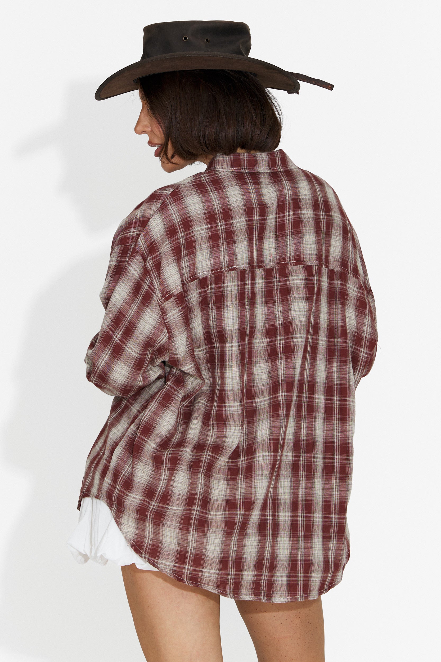 Camicia Casual Bordeaux da Donna di Letiza Bogas