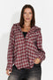 Camicia da donna casual bordeaux Venrita Bogas