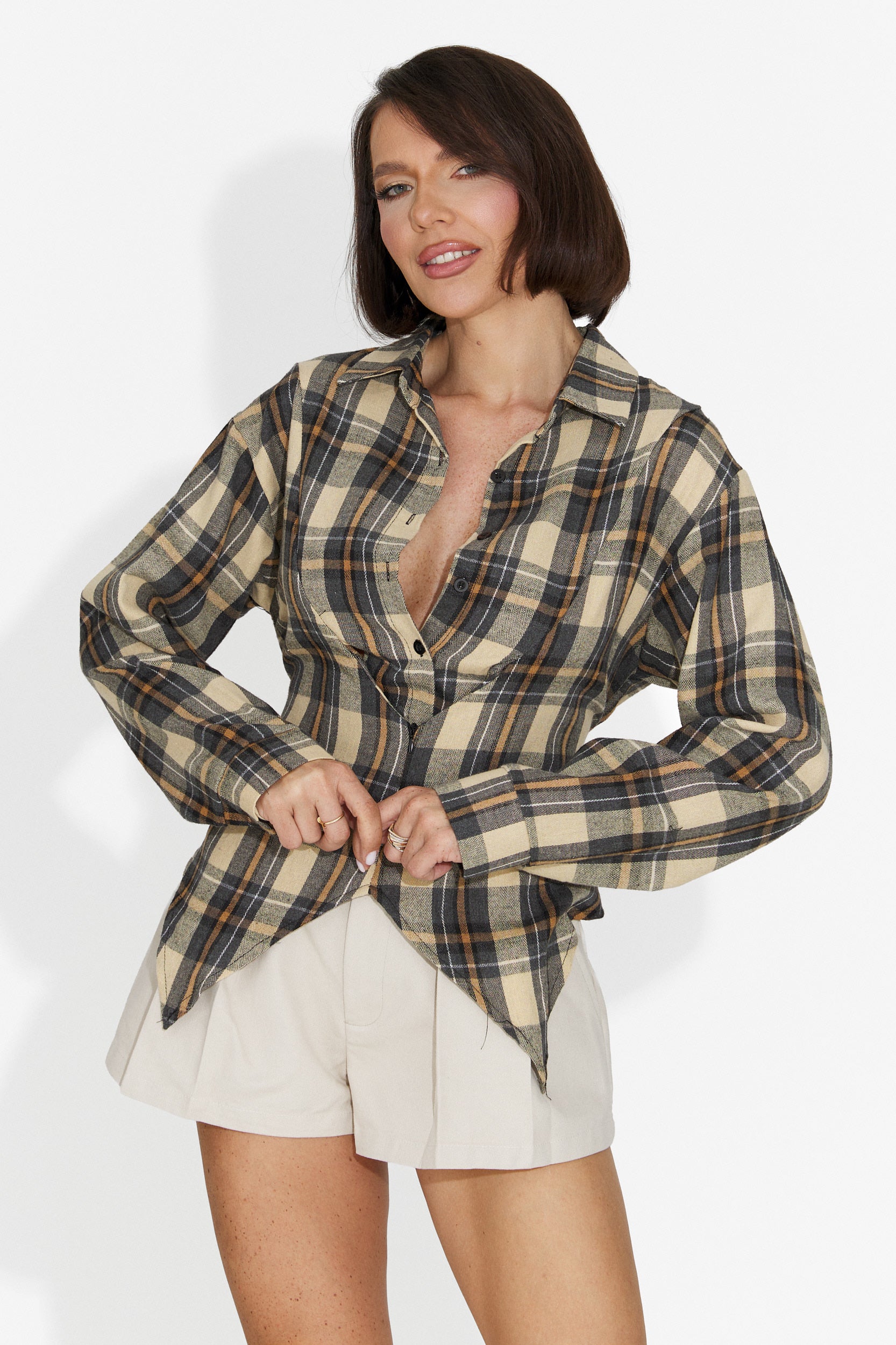 Camicia Casual Gialla da Donna di Tamalia Bogas