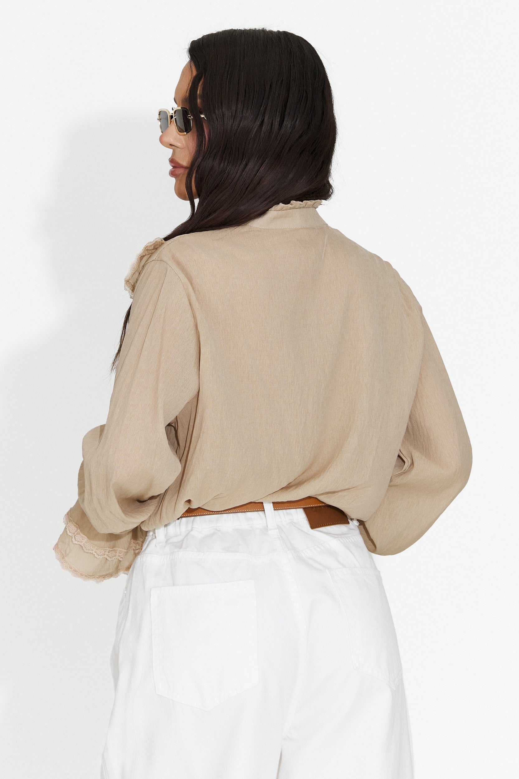 Camicia Casual Marrone da Donna Alcadia Bogas