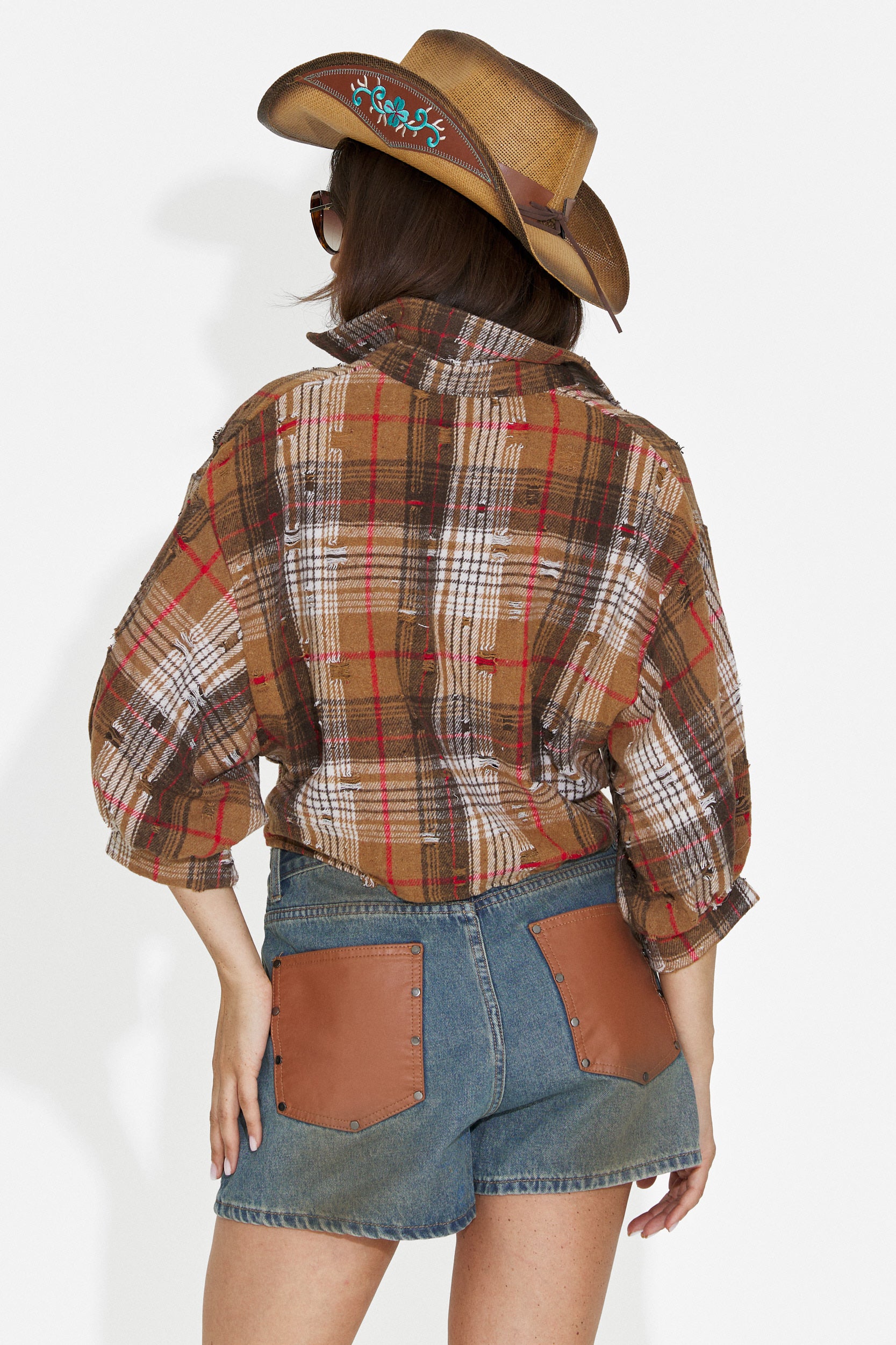 Camicia casual marrone da donna Daciana Bogas